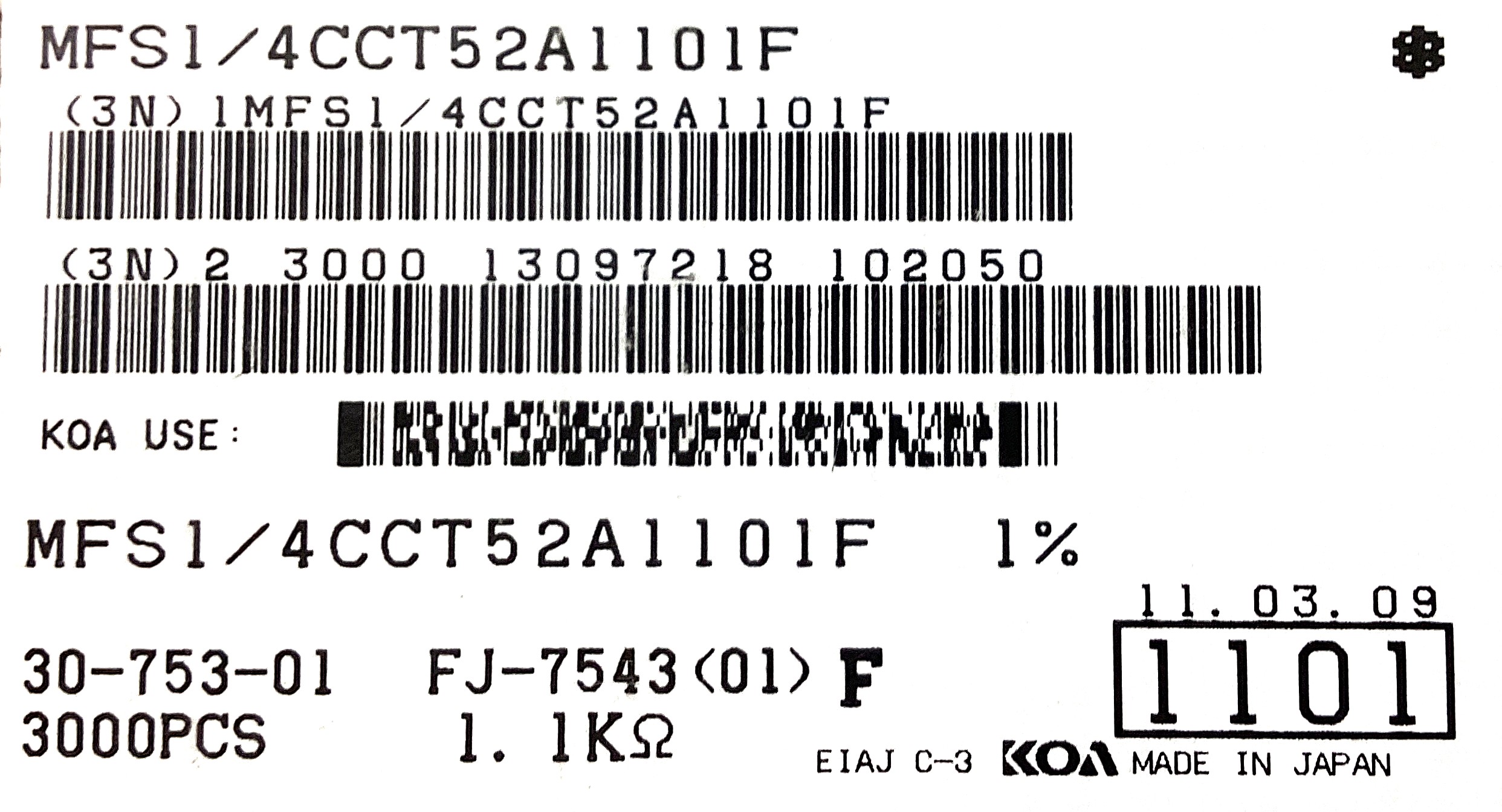 MFS1/4CCT52A1101F