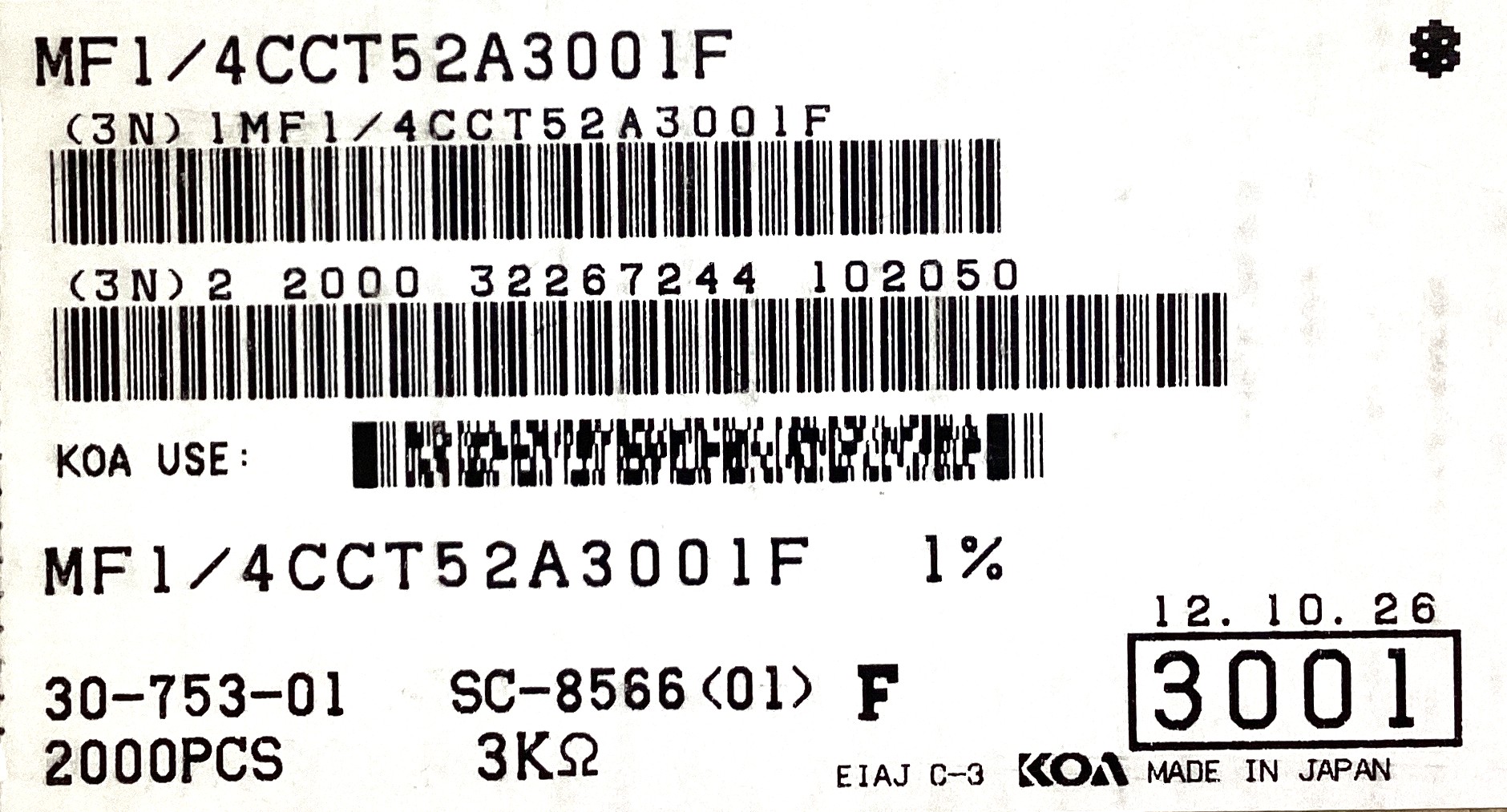 MF1/4CCT52A3001F
