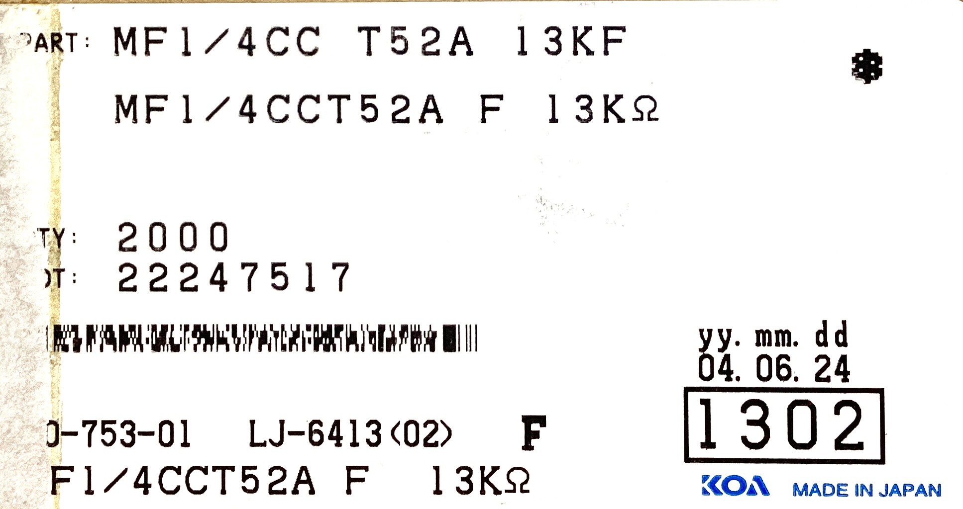 MF/14CCT52A1302F