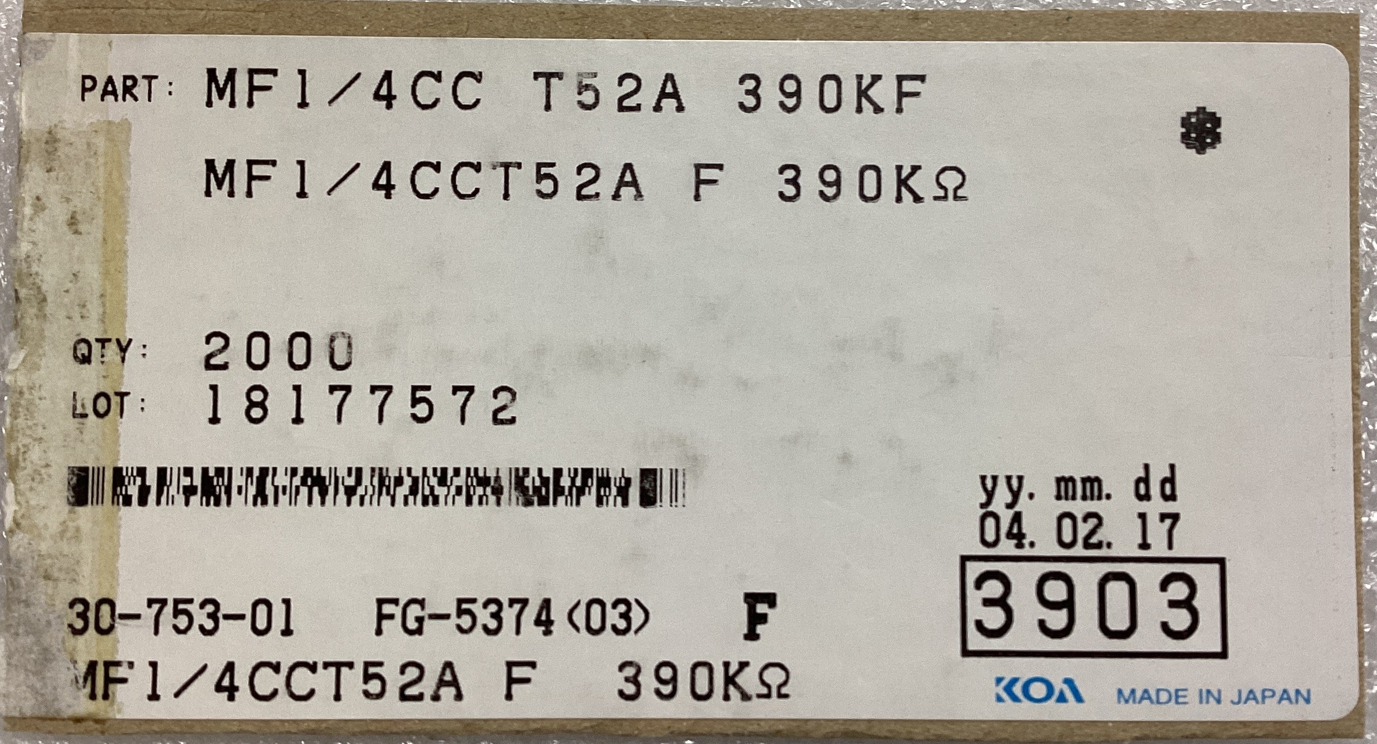 MF1/4CCT52A3903F