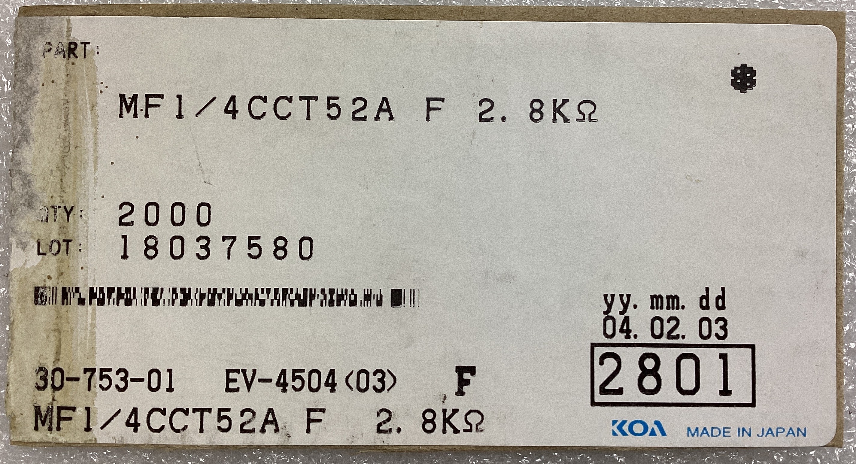 MF1/4CCT52A2801F