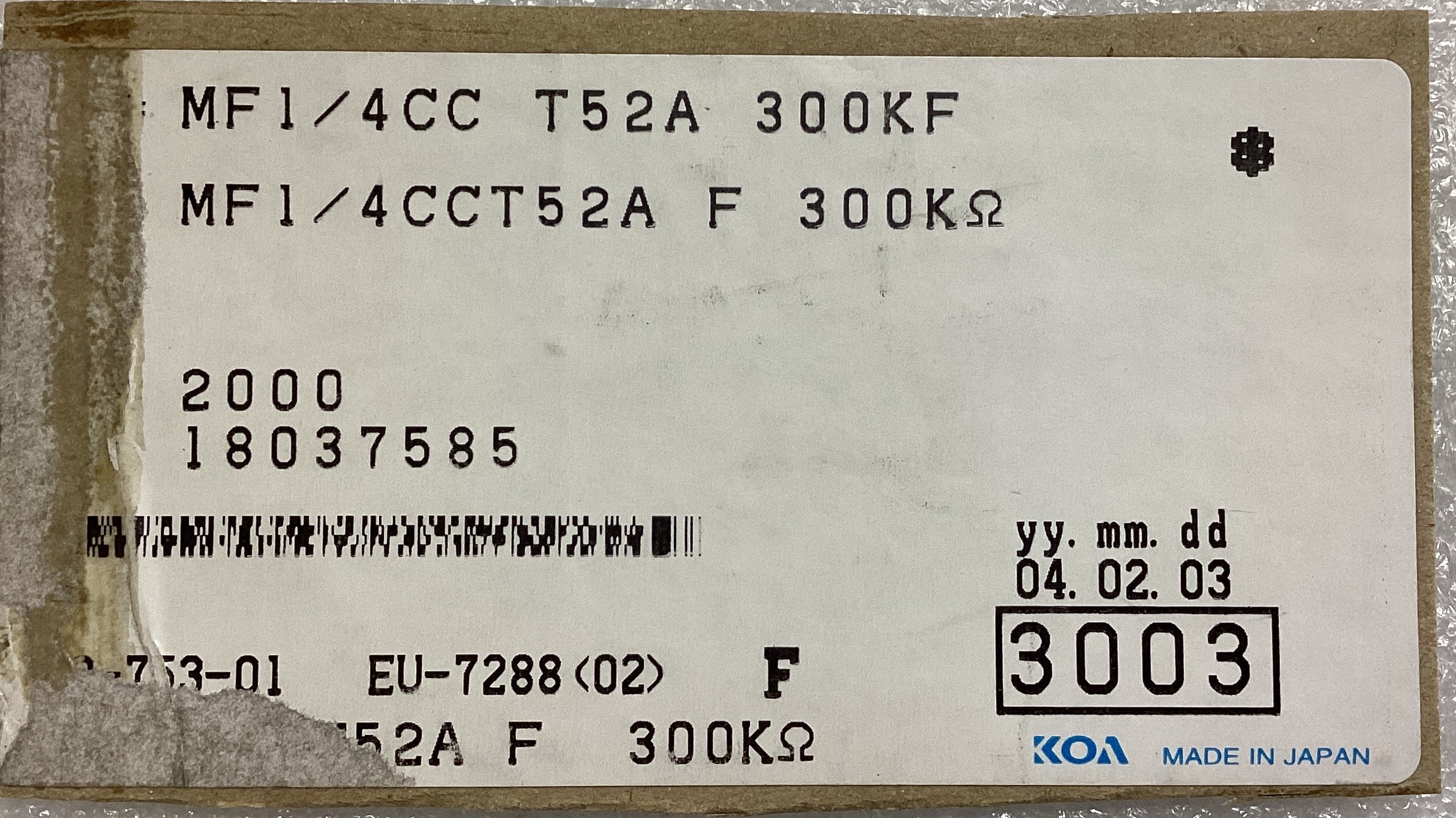 MF1/4CCT52A3003F