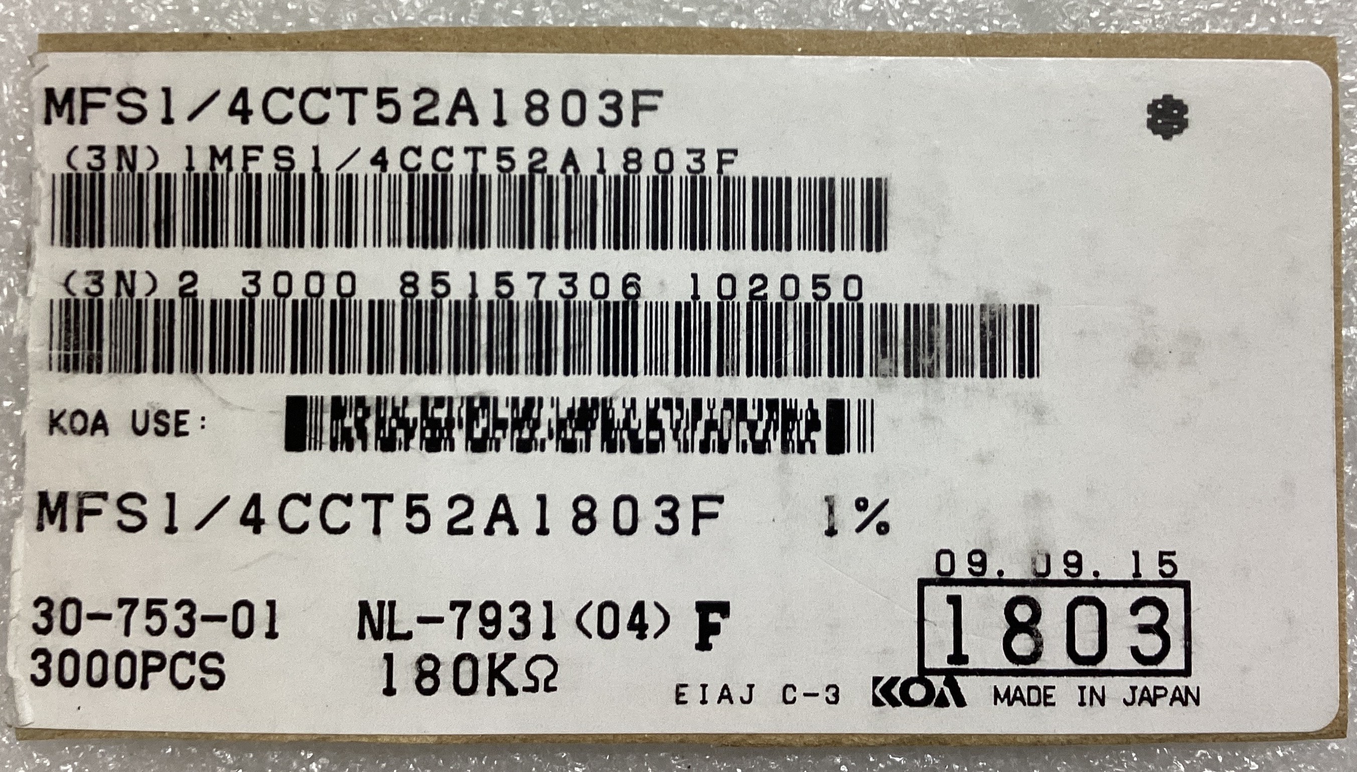 MFS1/4CCT52A1803F