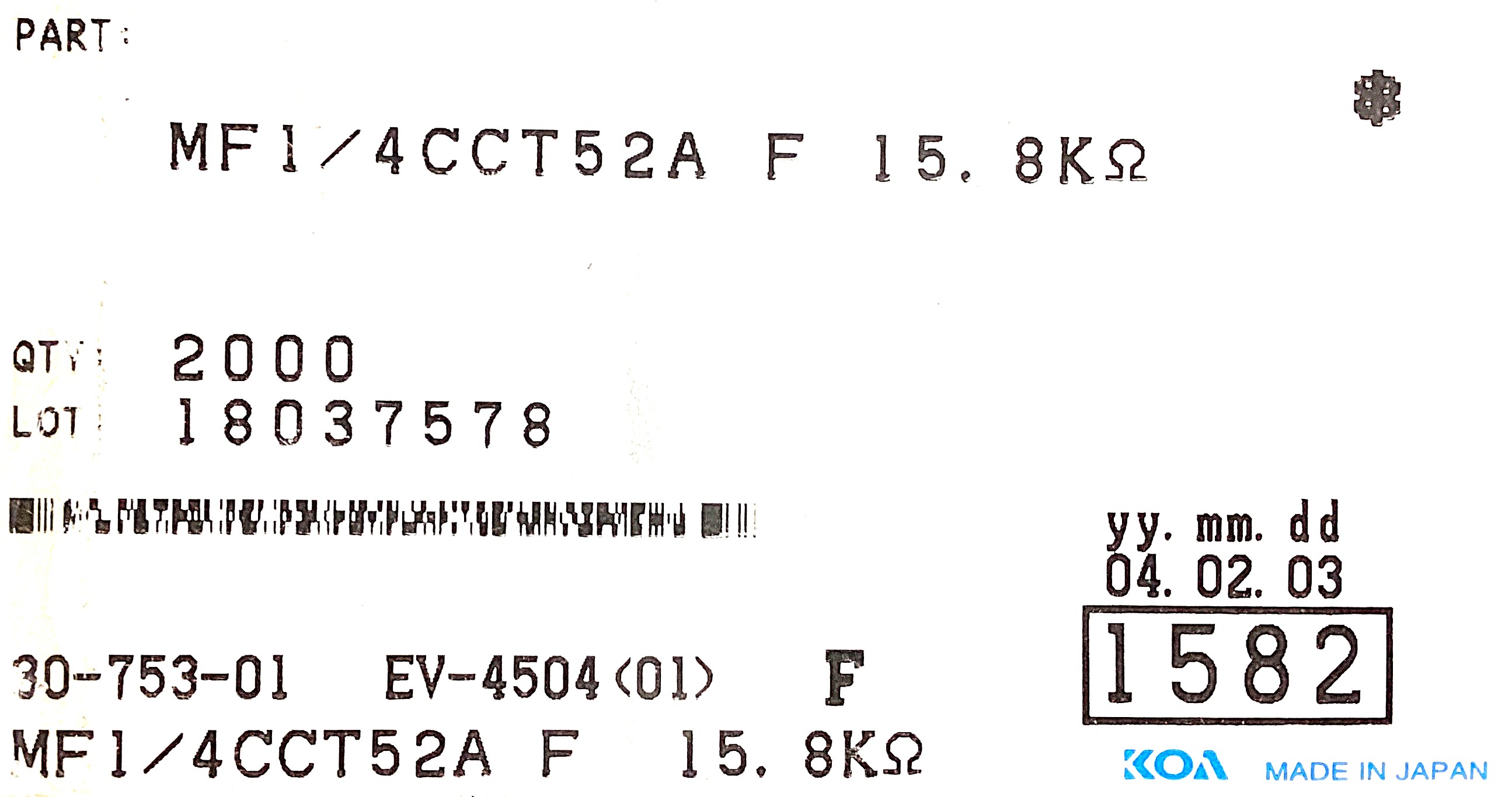 MF1/4CCT52A1582F
