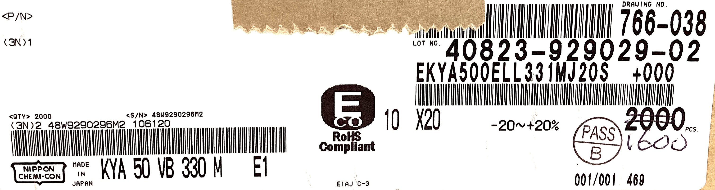 EKYA500ELL331MJ20S