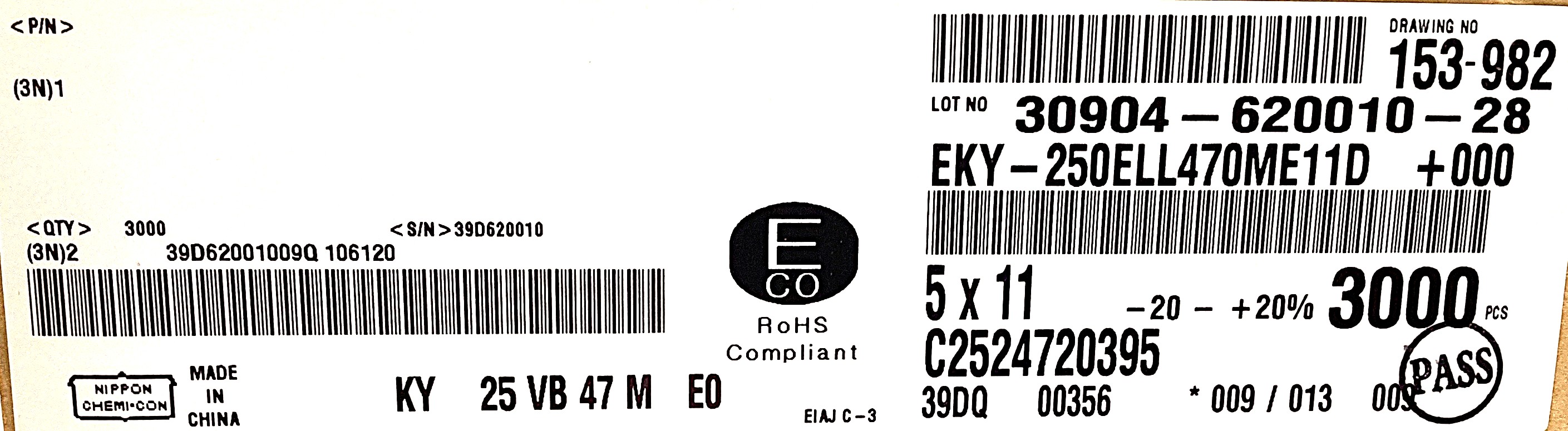 EKY-250ELL470ME11D