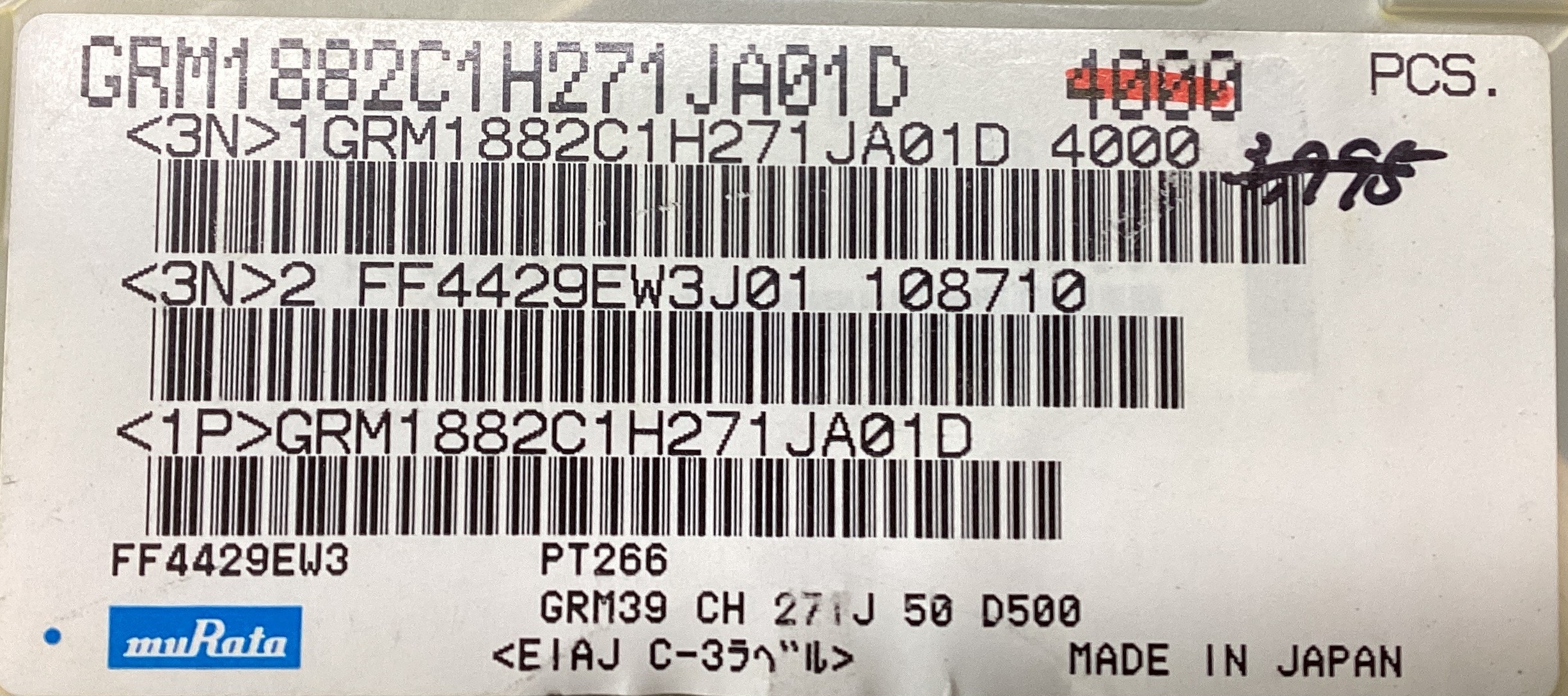 GRM1882C1H271JA01D