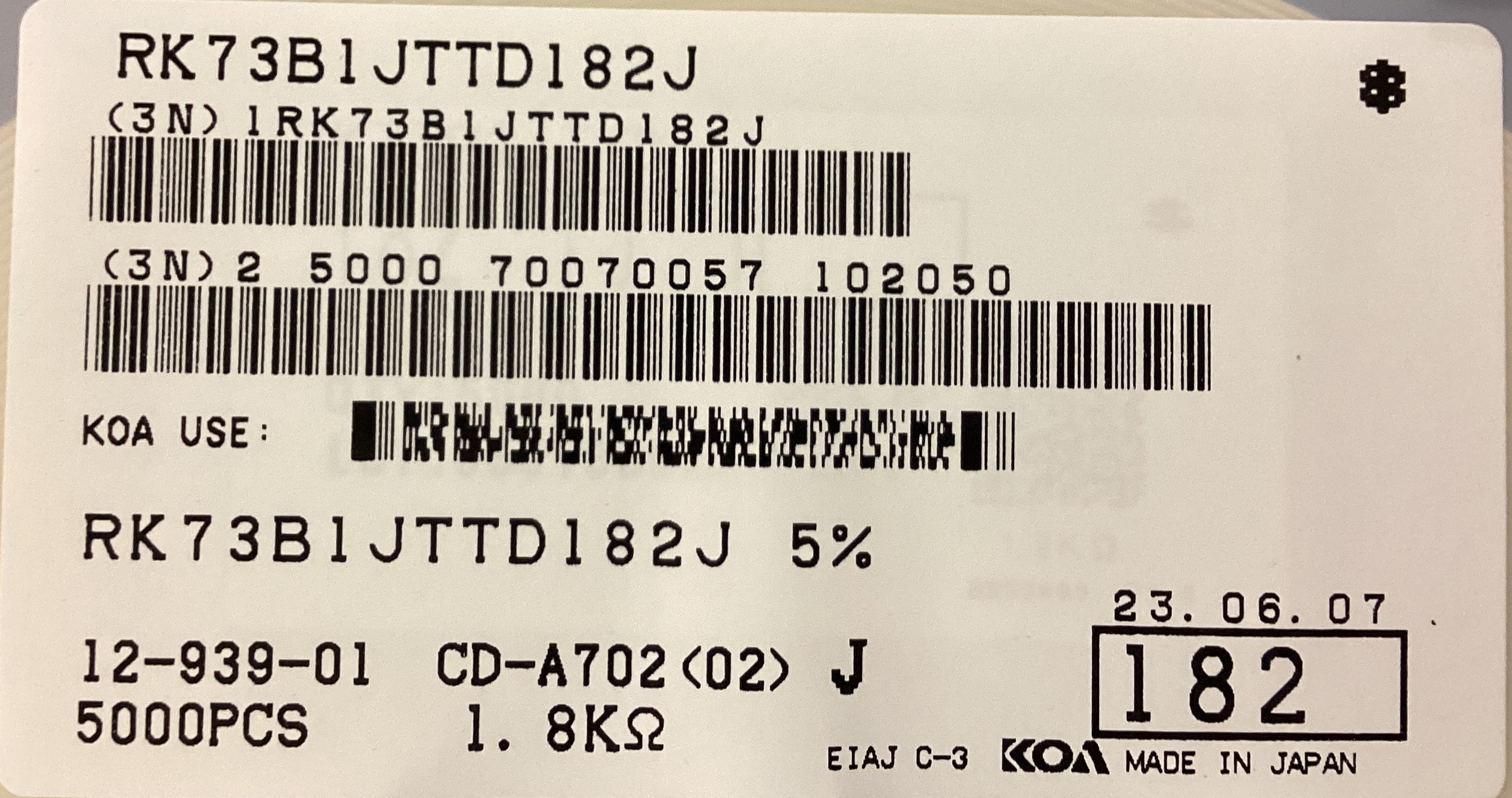 RK73B1JTTD182J