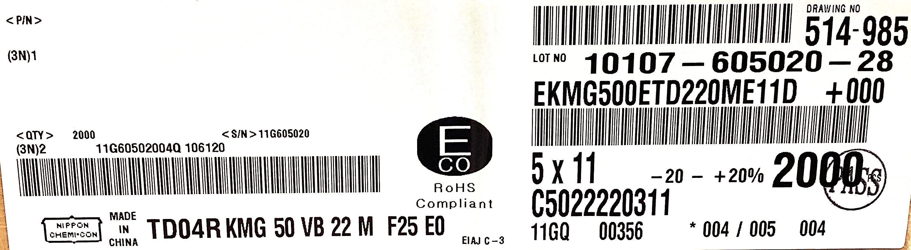 EKMG500ETD220ME11D