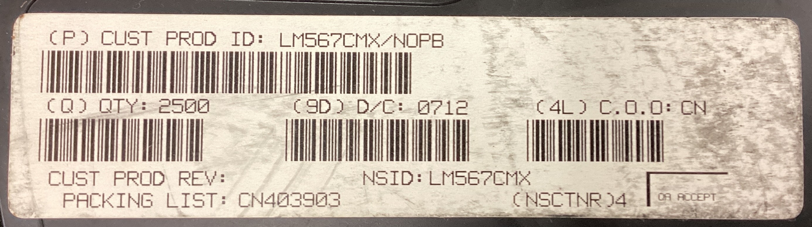 LM567CMXNOPB