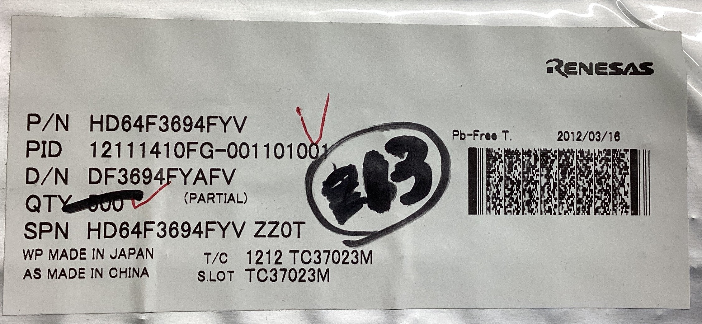 HD64F3694FYV