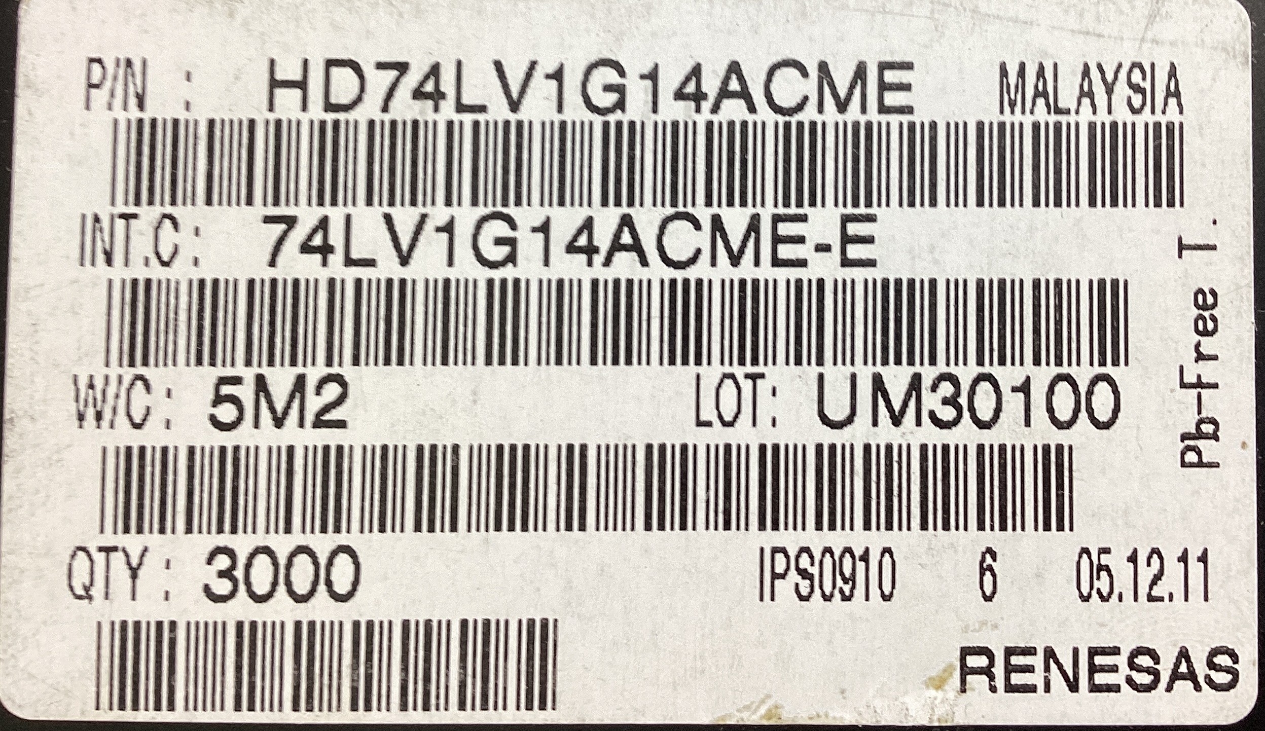 HD74LV1G14ACME-E