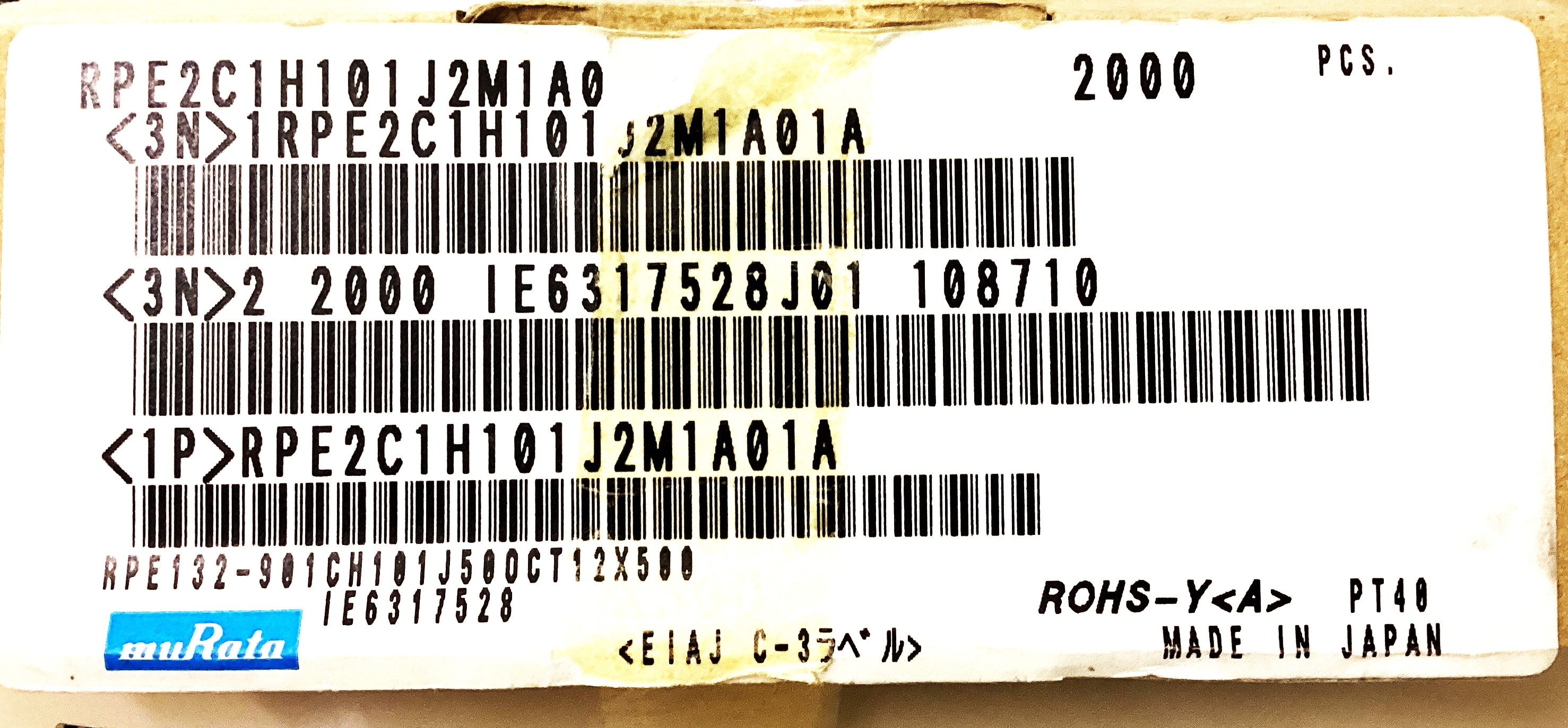 RPE2C1H101J2M1A01A