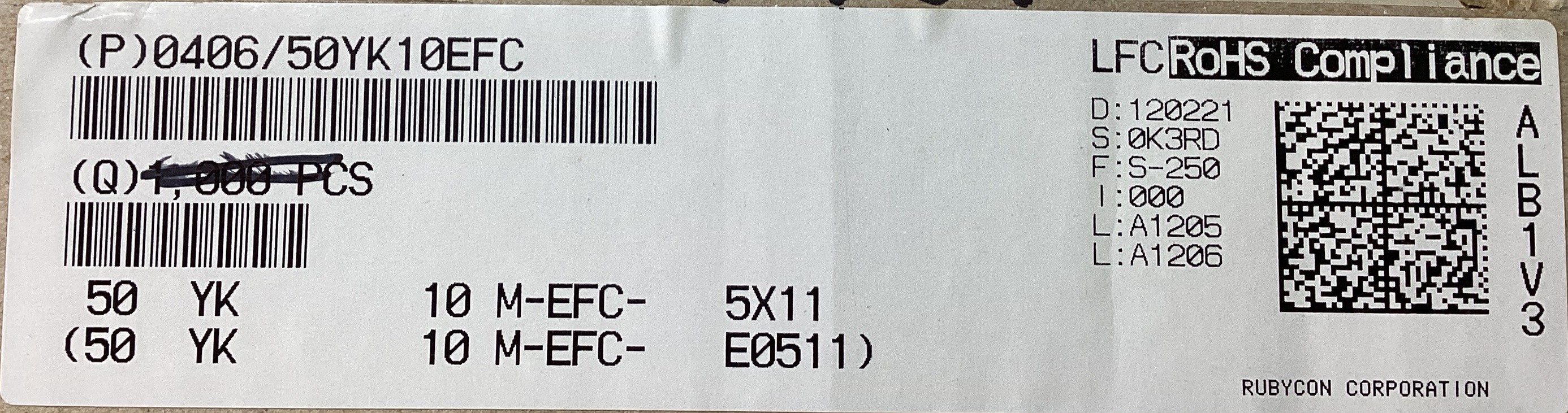 50YK10MEFC5X11