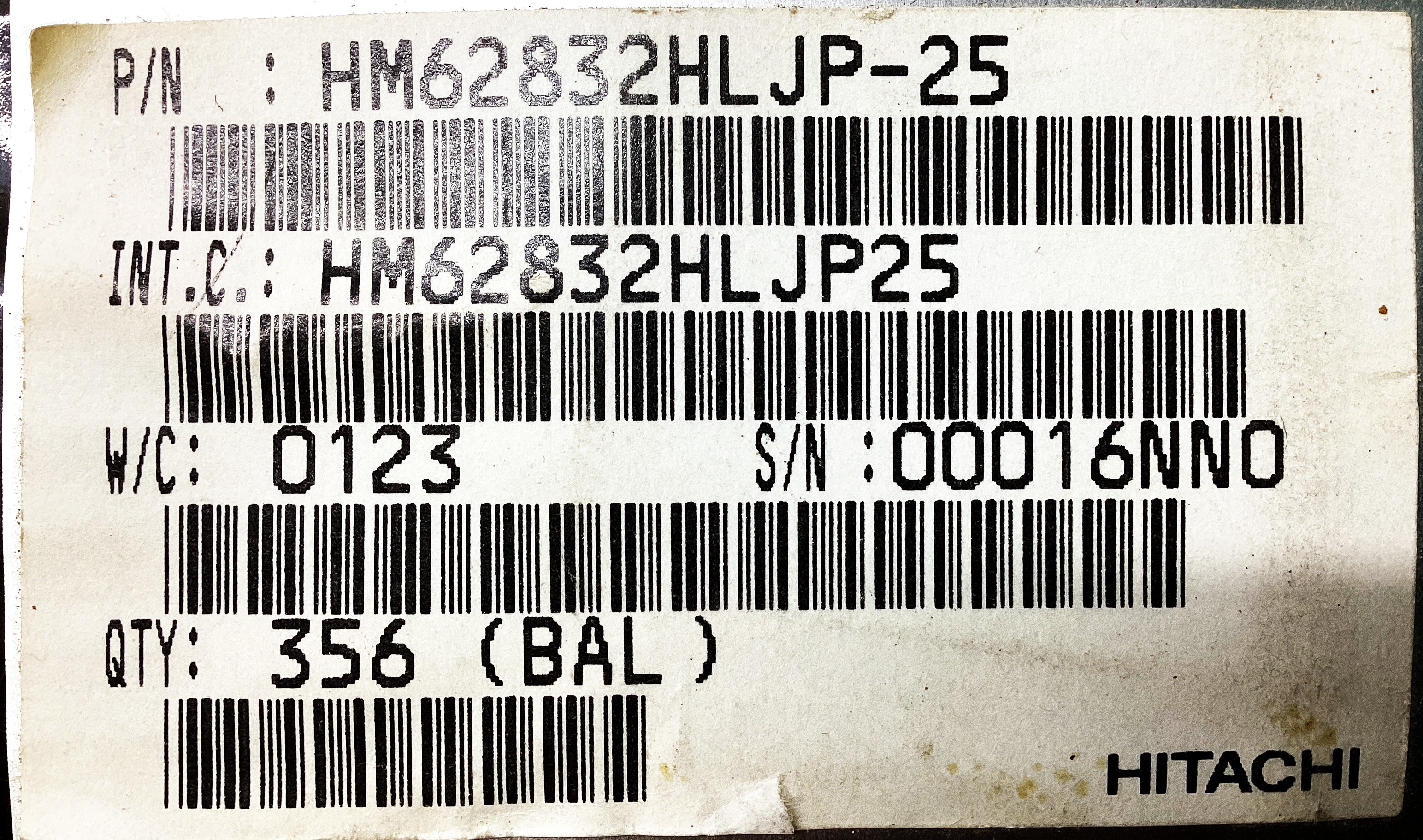 HM62832HLJP-25
