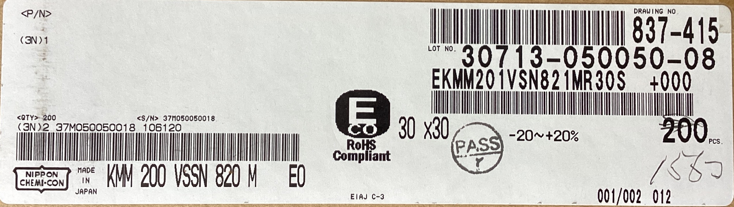 EKMM201VSN821MR30S