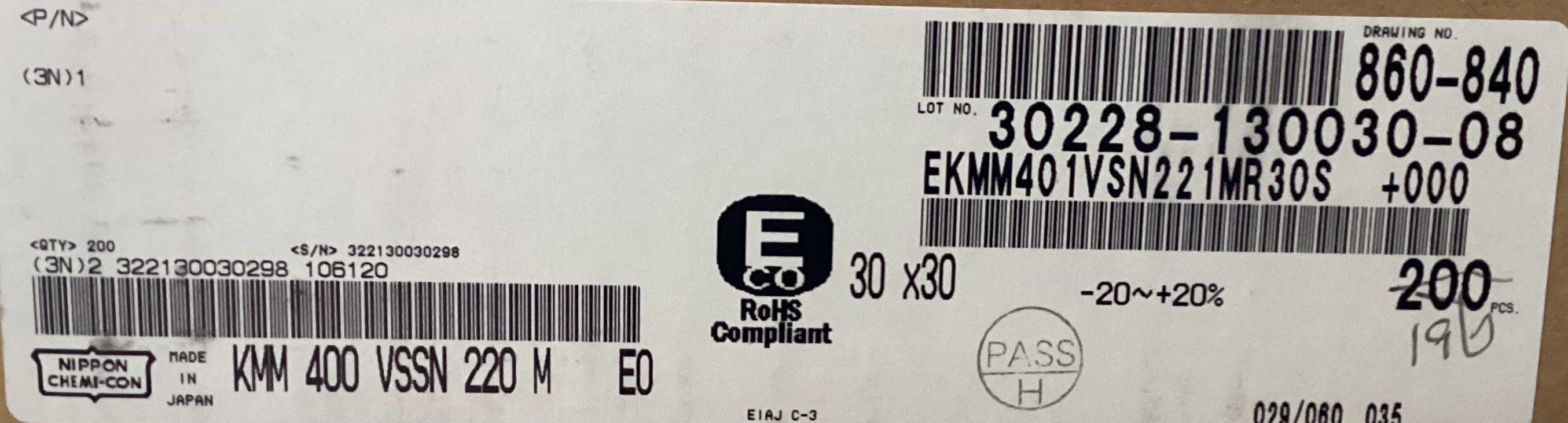 EKMM401VSN221MR30S