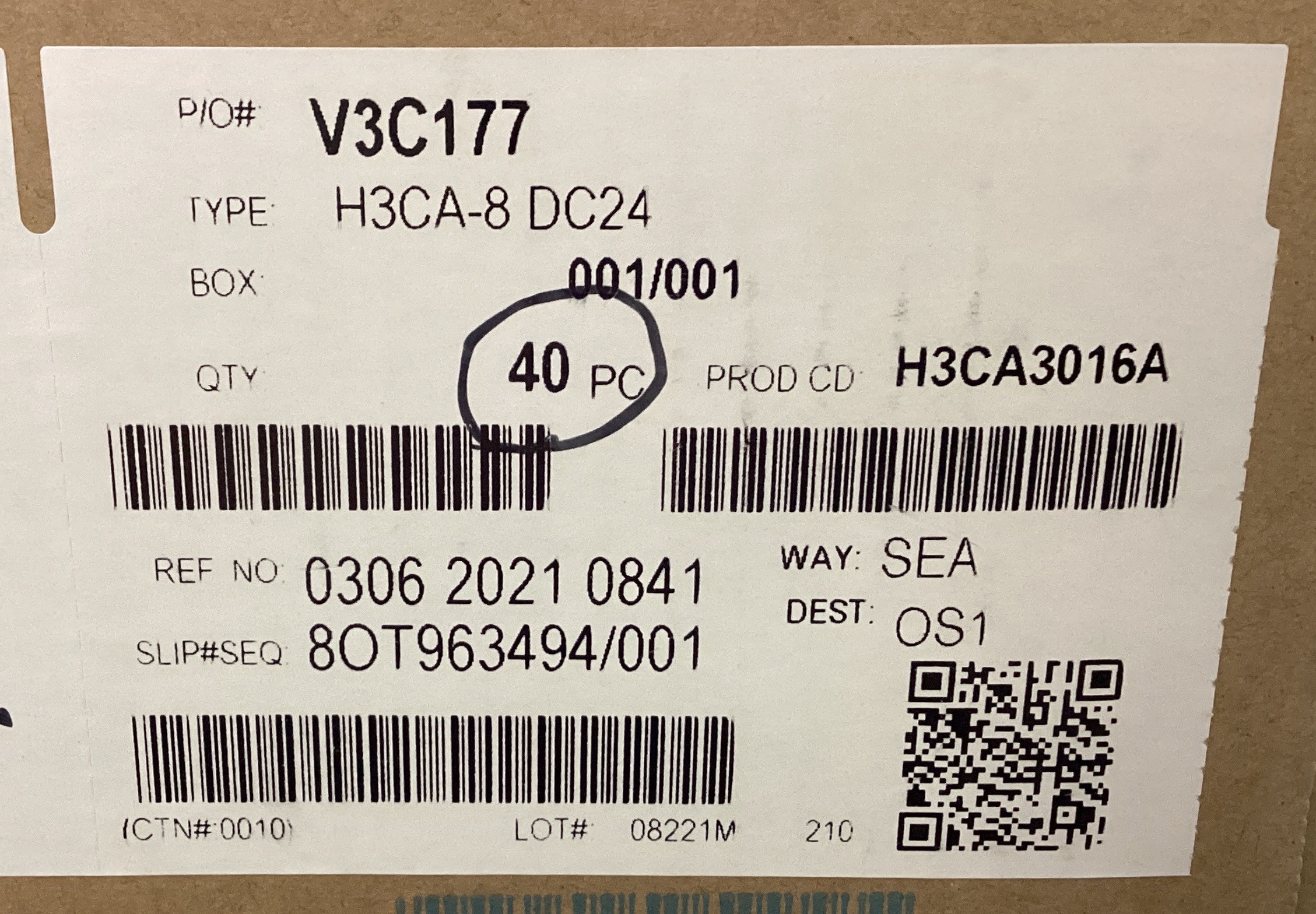 H3CA-8 DC24