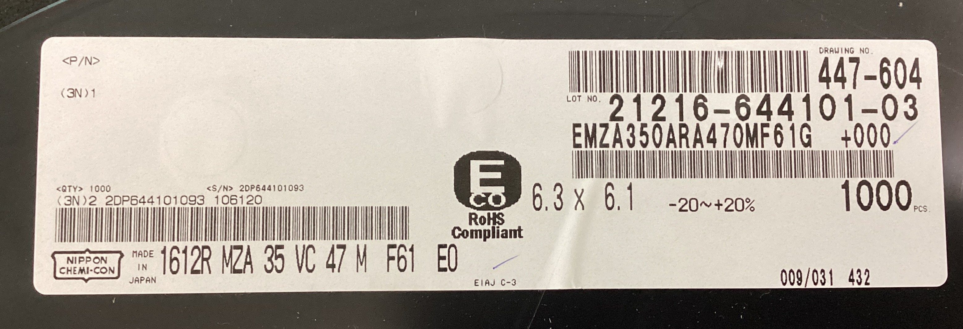 EMZA350ARA470MF61G