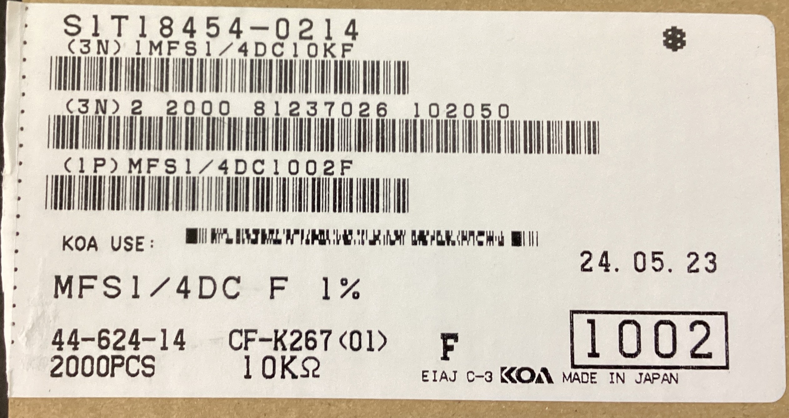 MFS1/4DC1002F