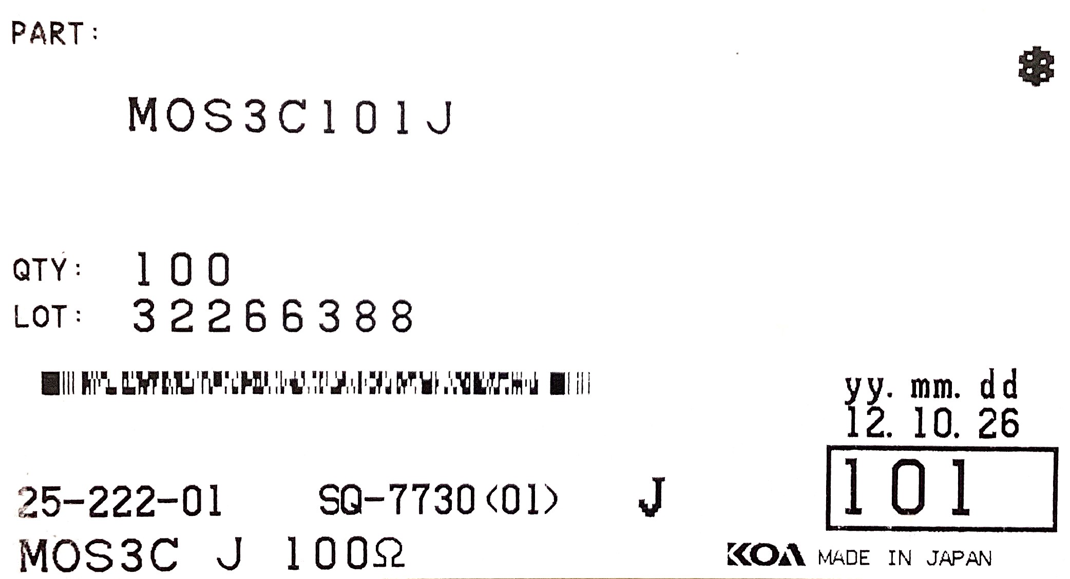 MOS3C101J