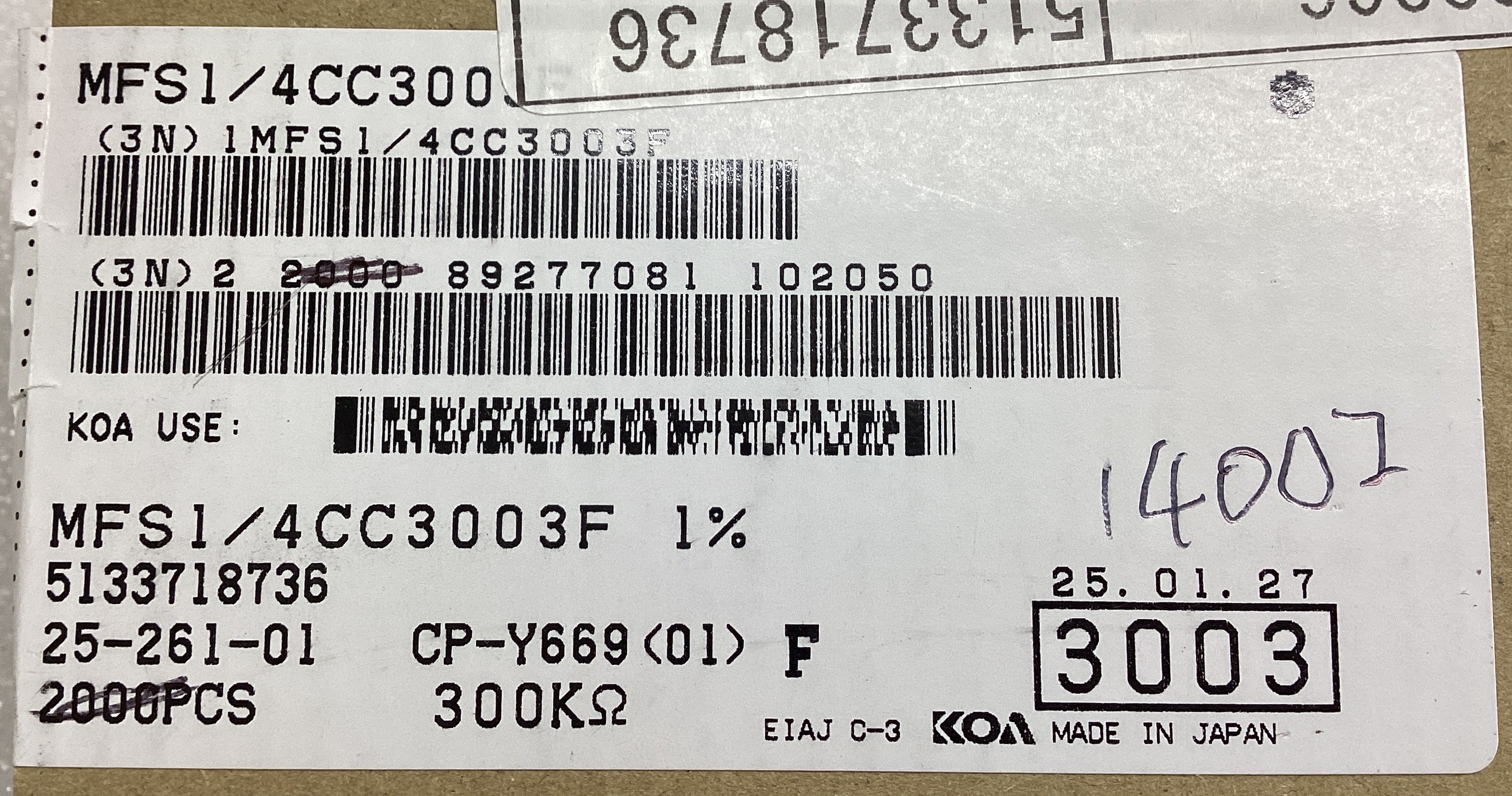 MFS1/4CC3003F