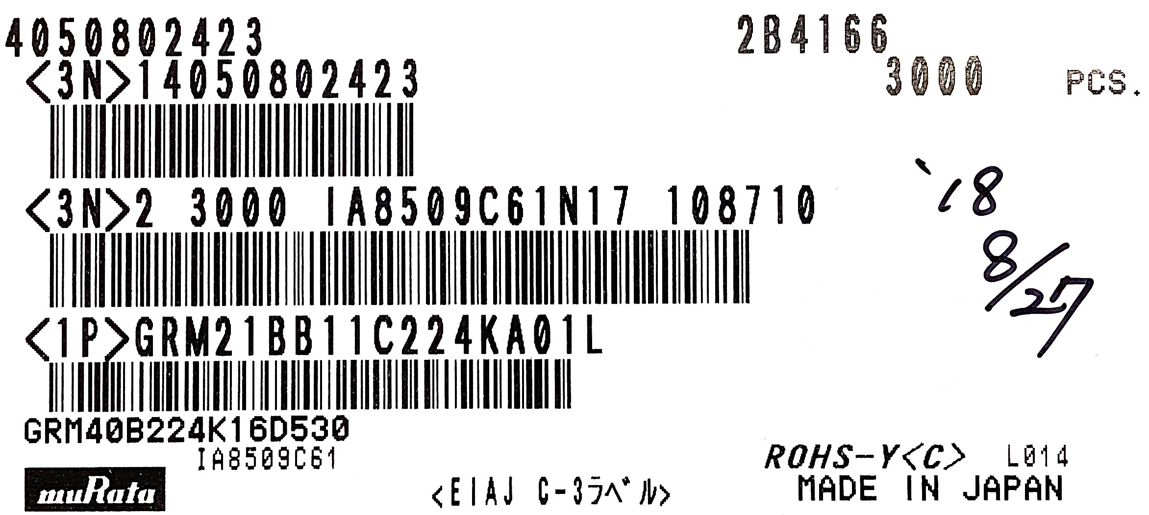 GRM21BB11C224KA01L