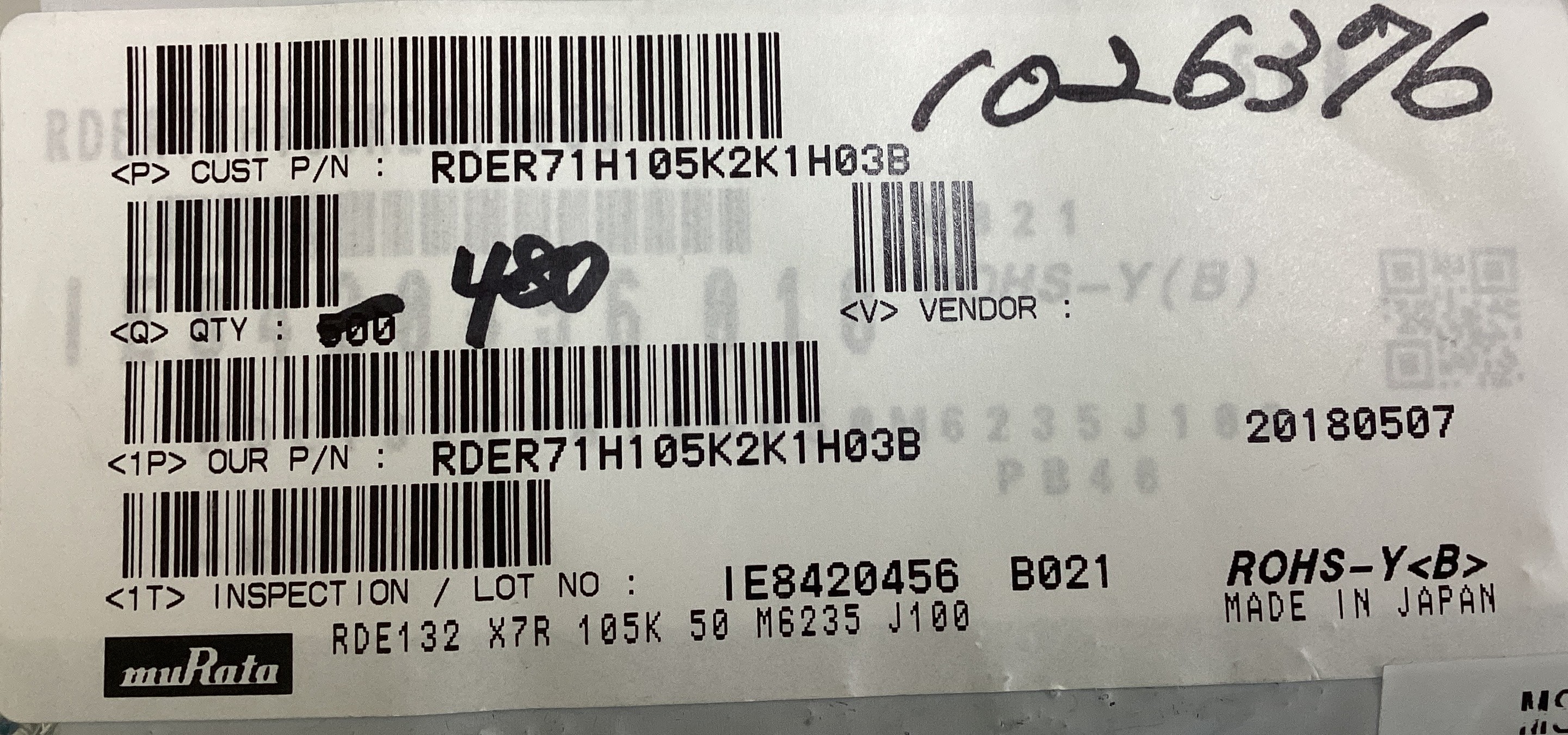 RDER71H105K2K1H03B