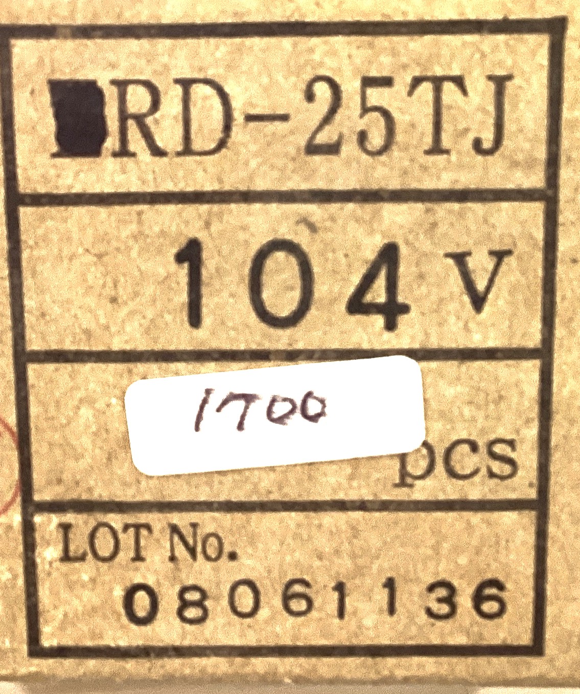 RD-25TJ104V