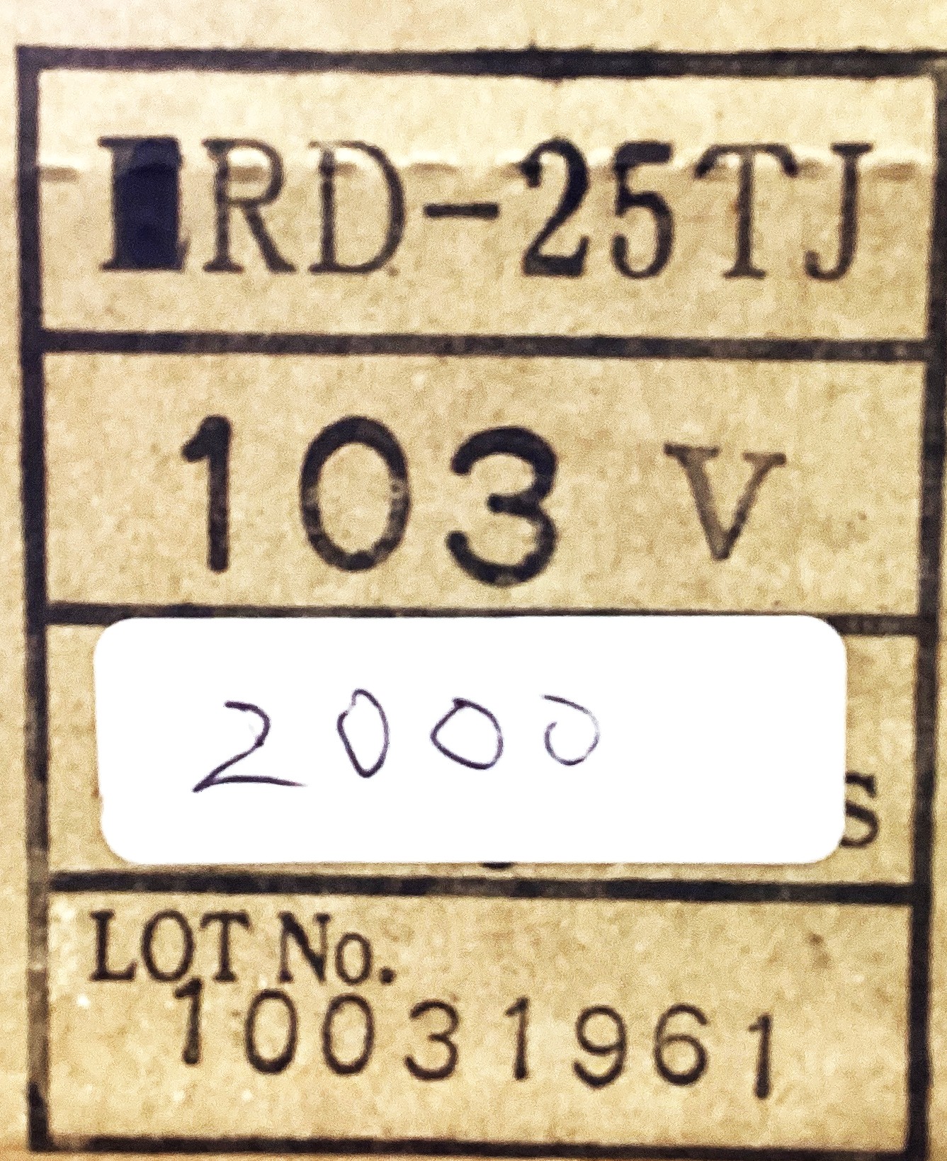 RD-25TJ103V