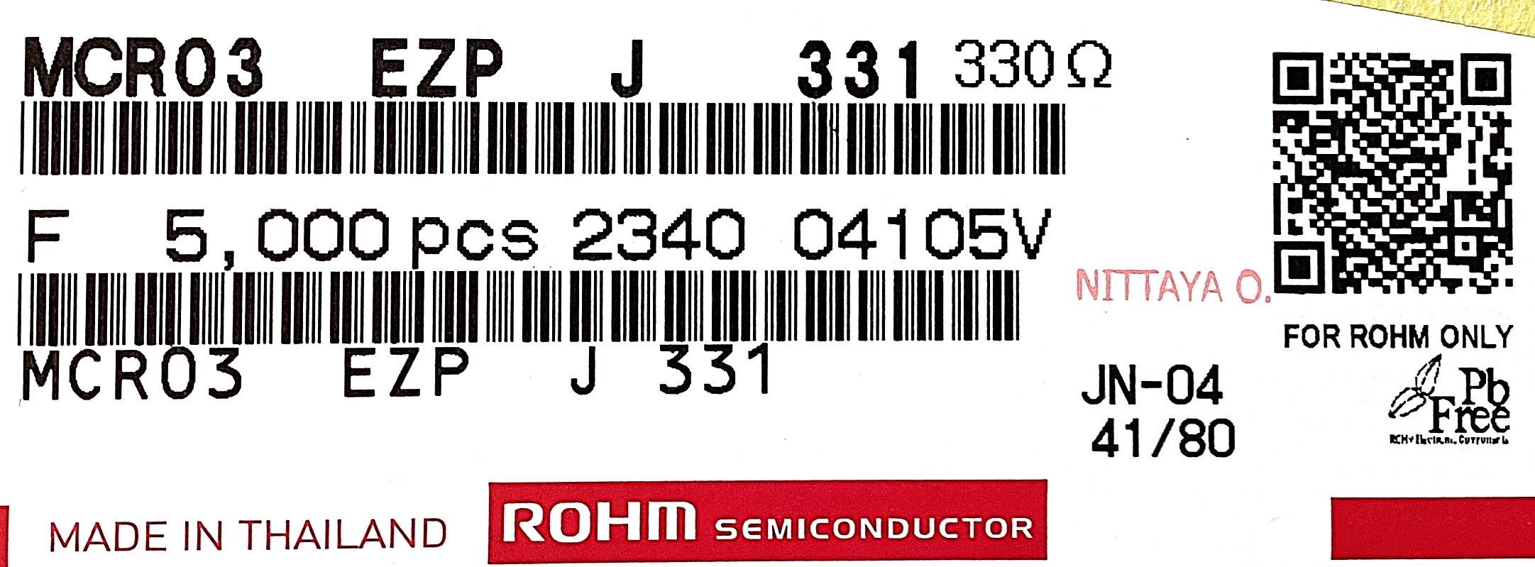 MCR03EZPJ331