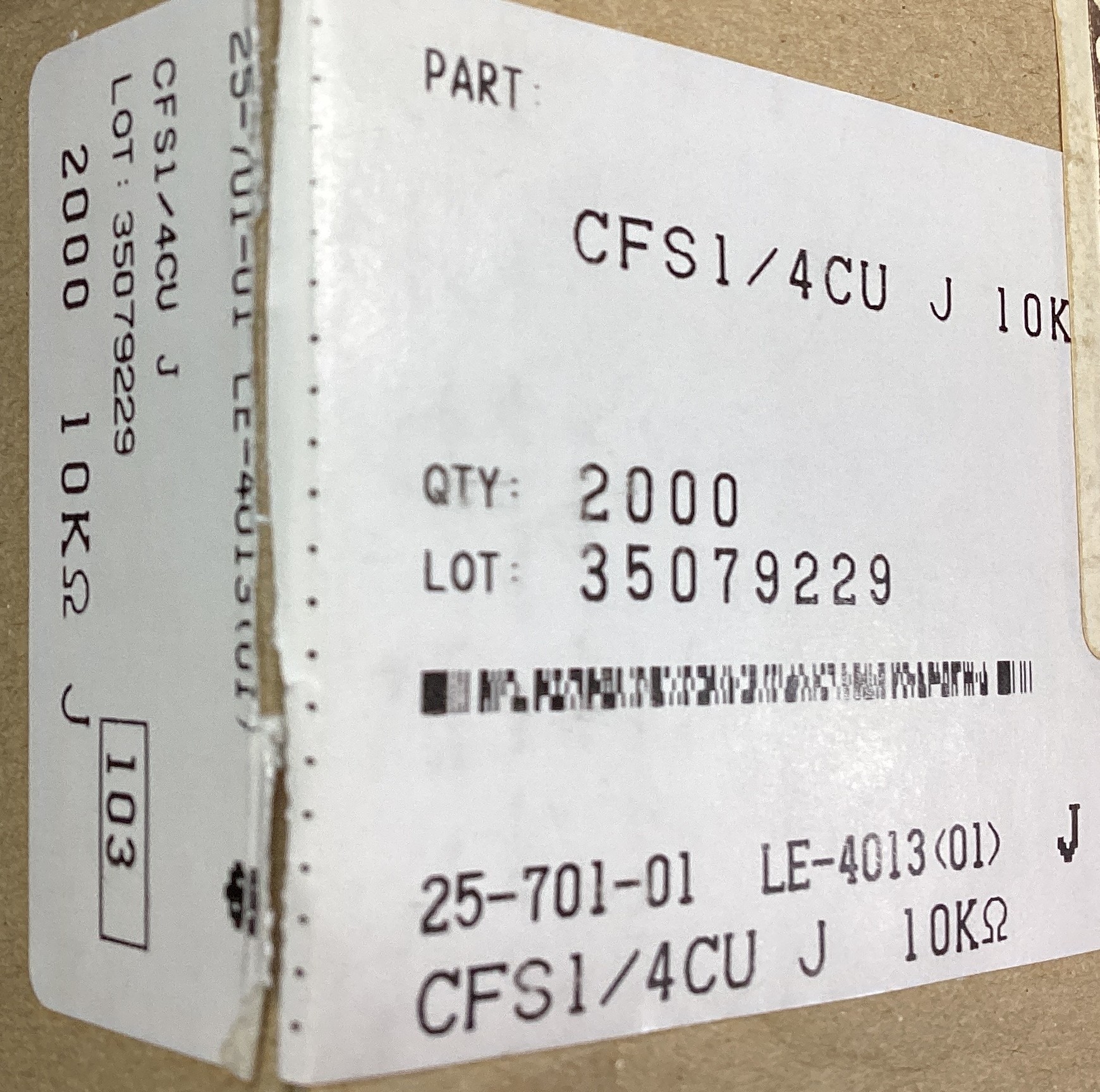 CFS1/4CU103J