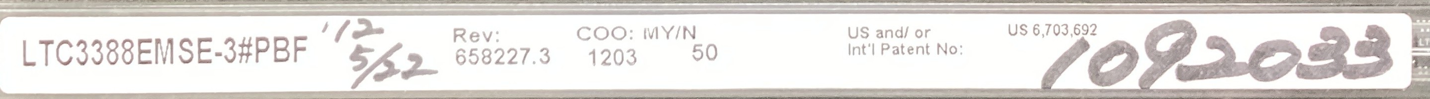 LTC3388EMSE-3#PBF