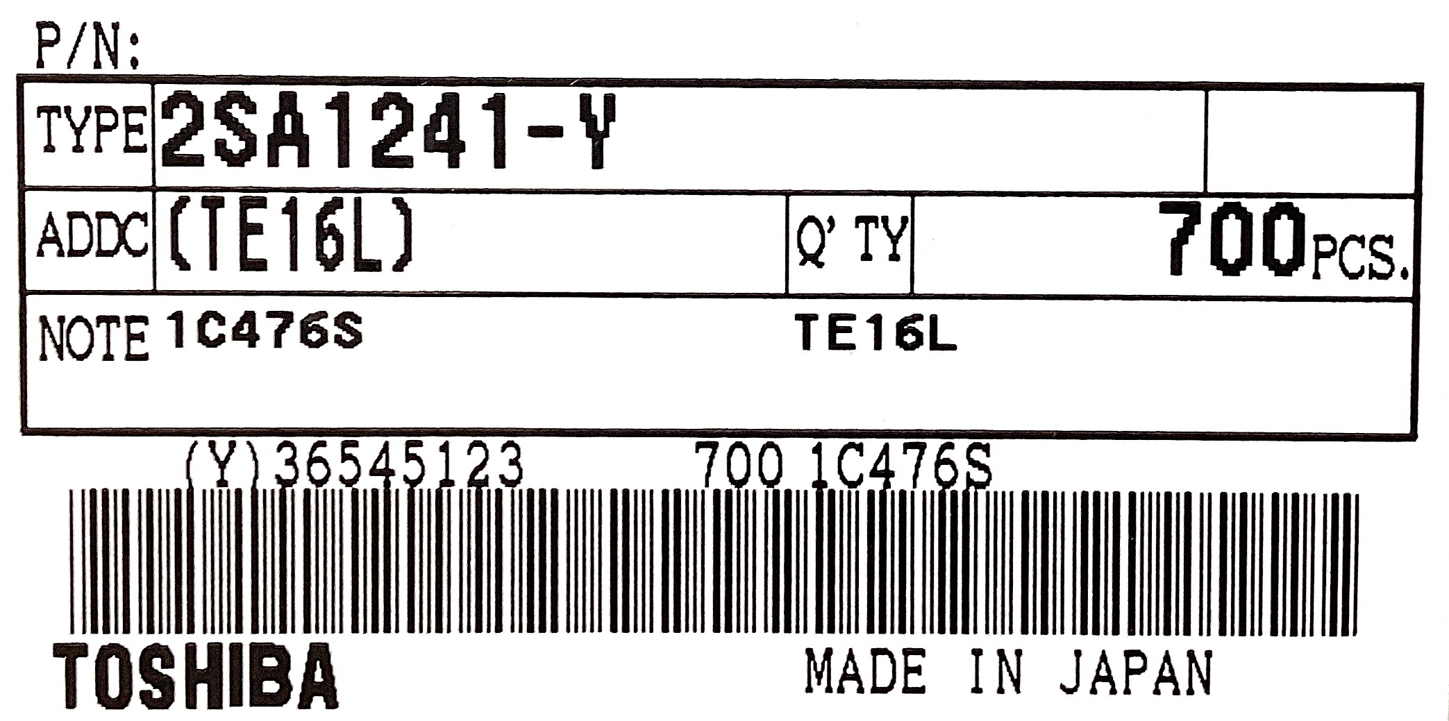 2SA1241-Y(TE16L)