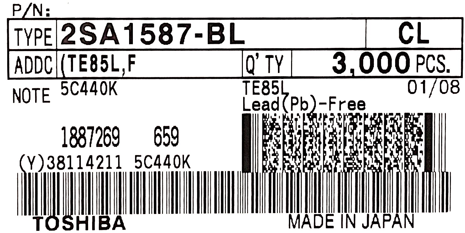 2SA1587-BL(TE85L,F