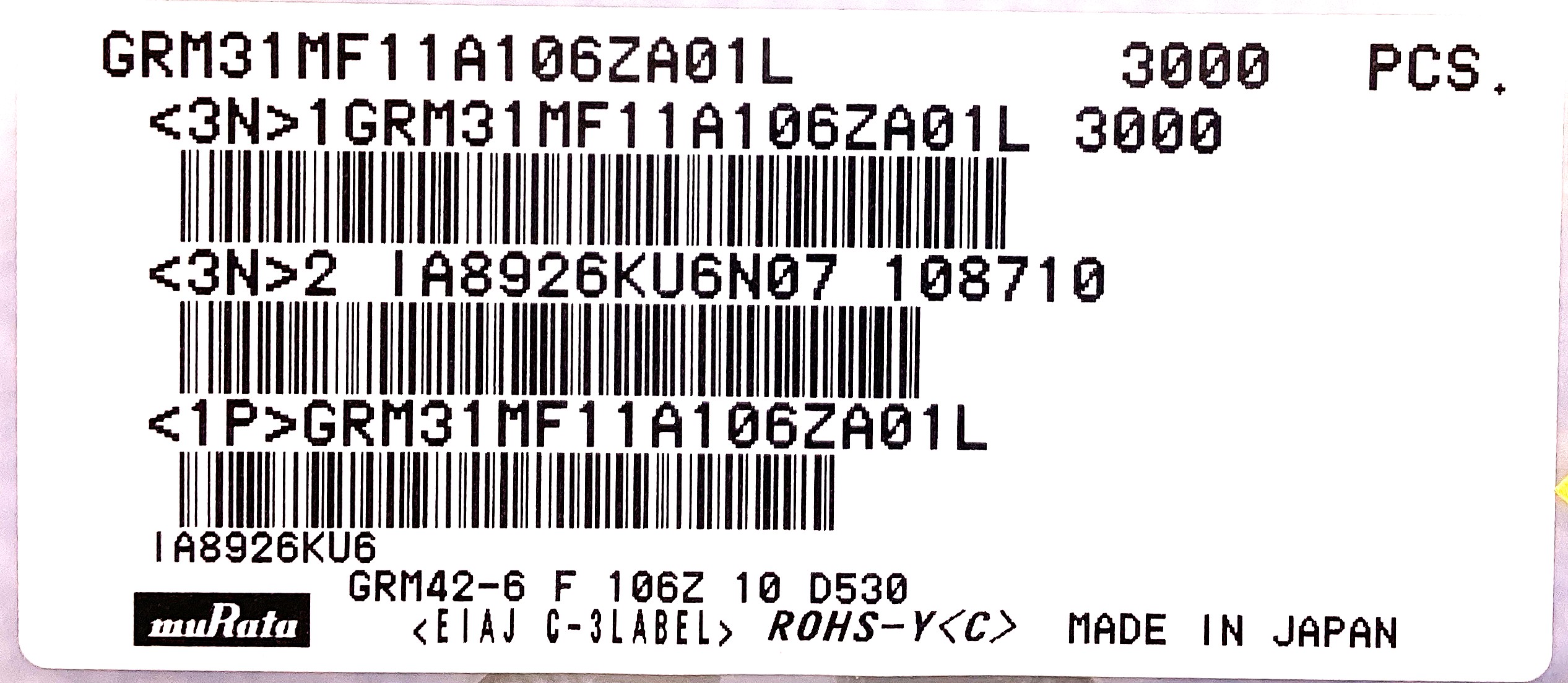 GRM31MF11A106ZA01L