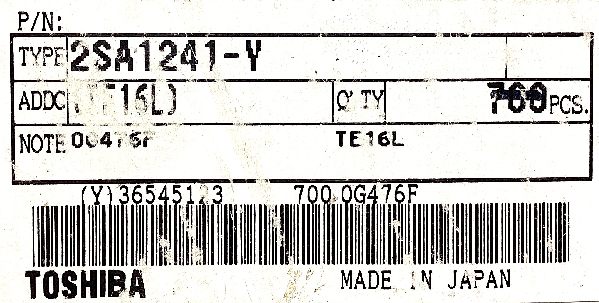 2SA1241-Y(TE16L)
