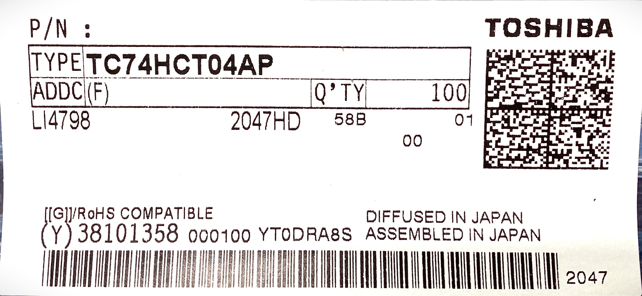 TC74HCT04AP(F)