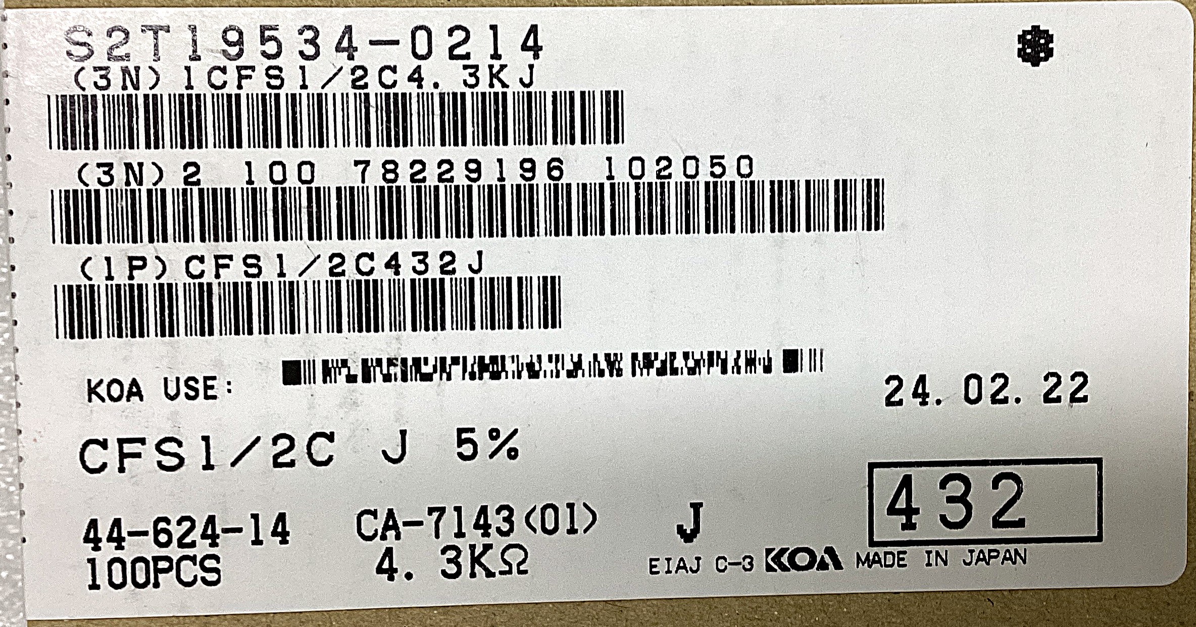 CFS1/2C432J