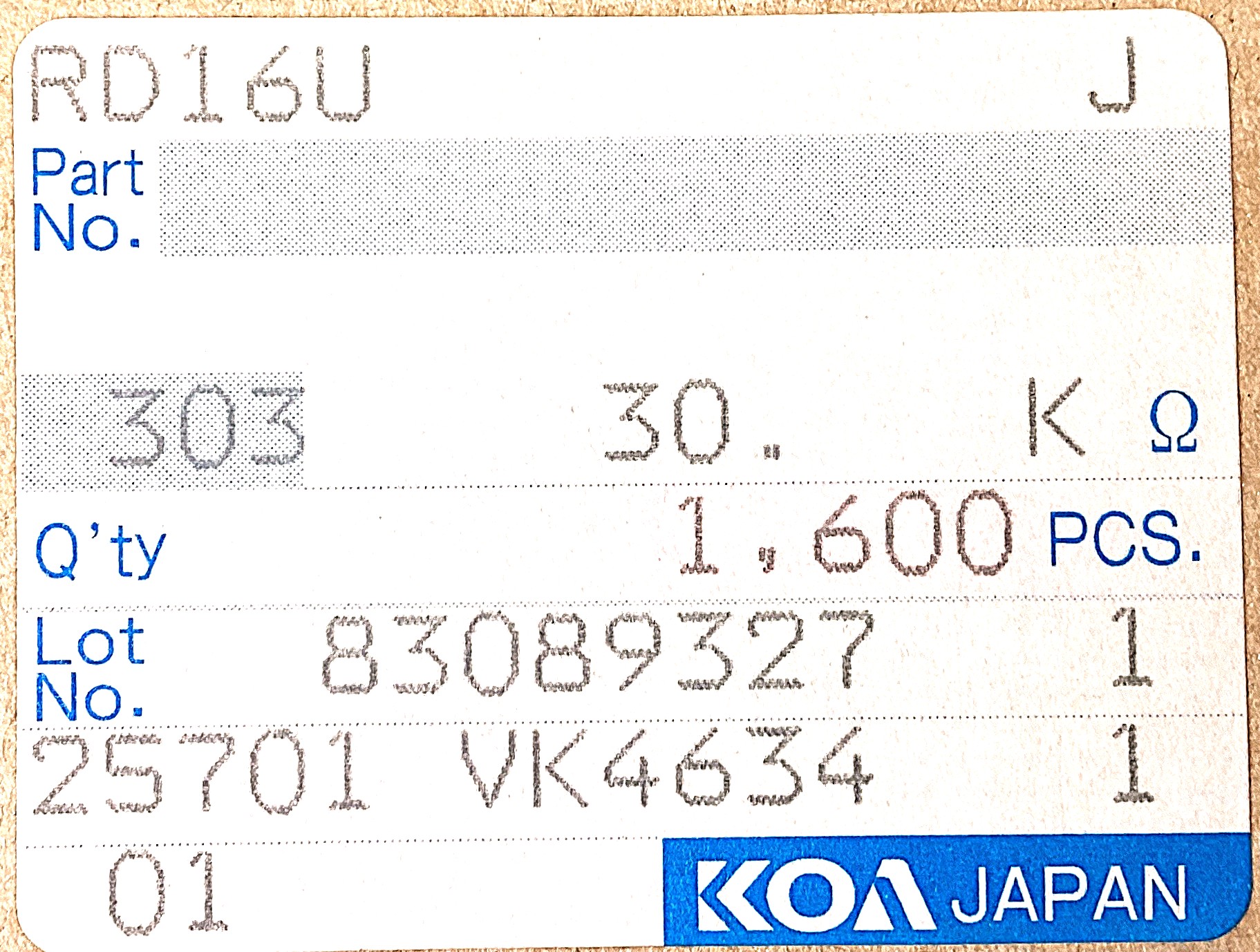 RD16U303J