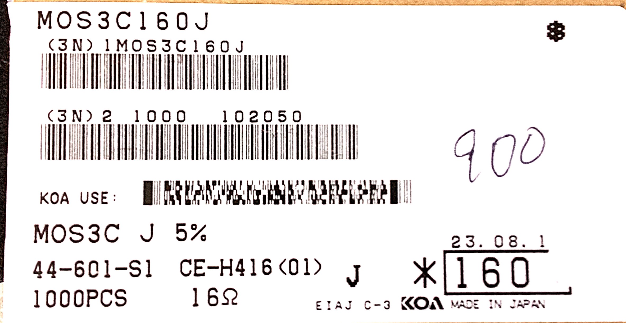 ＭOS3C160J