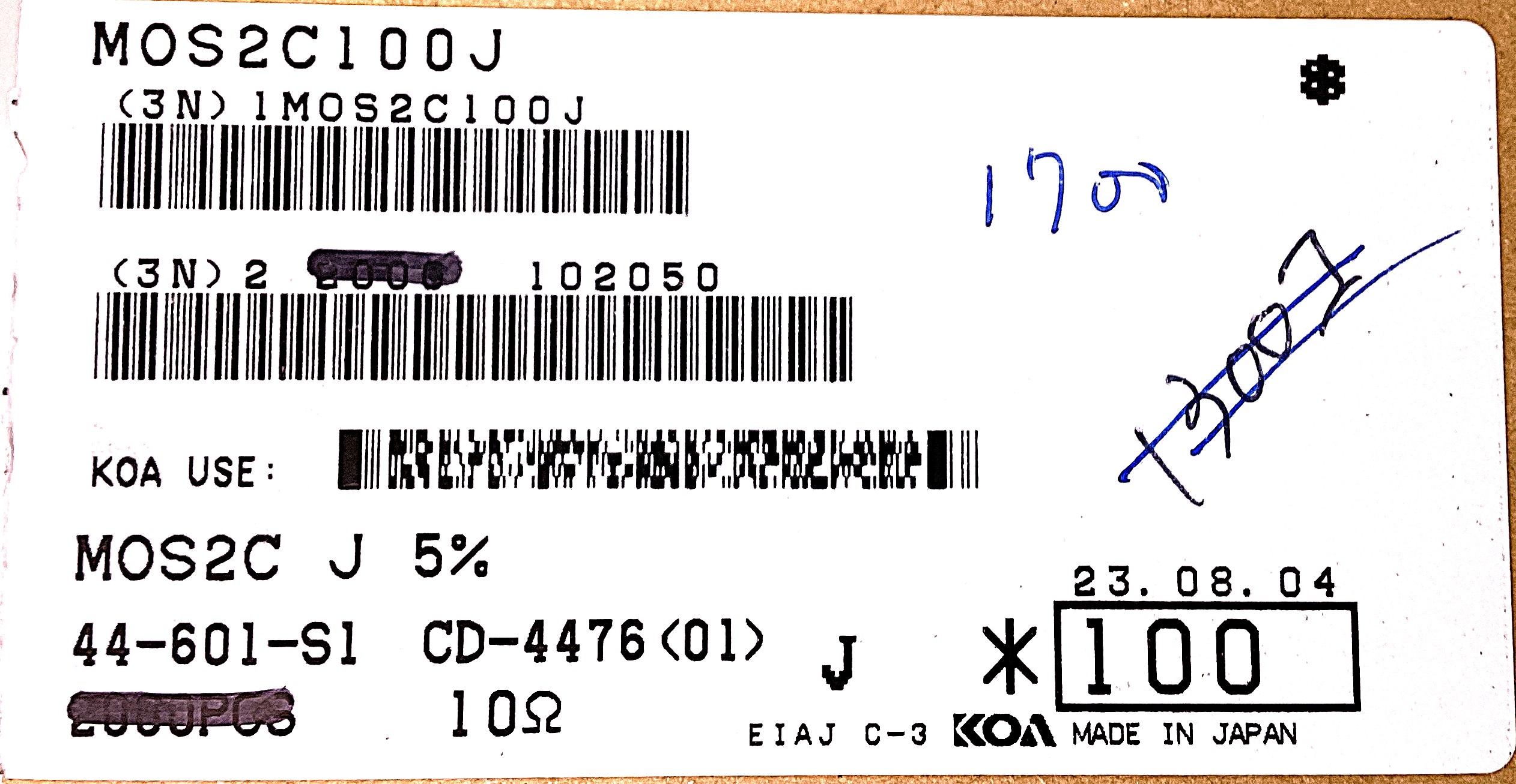 ＭOS2C100J