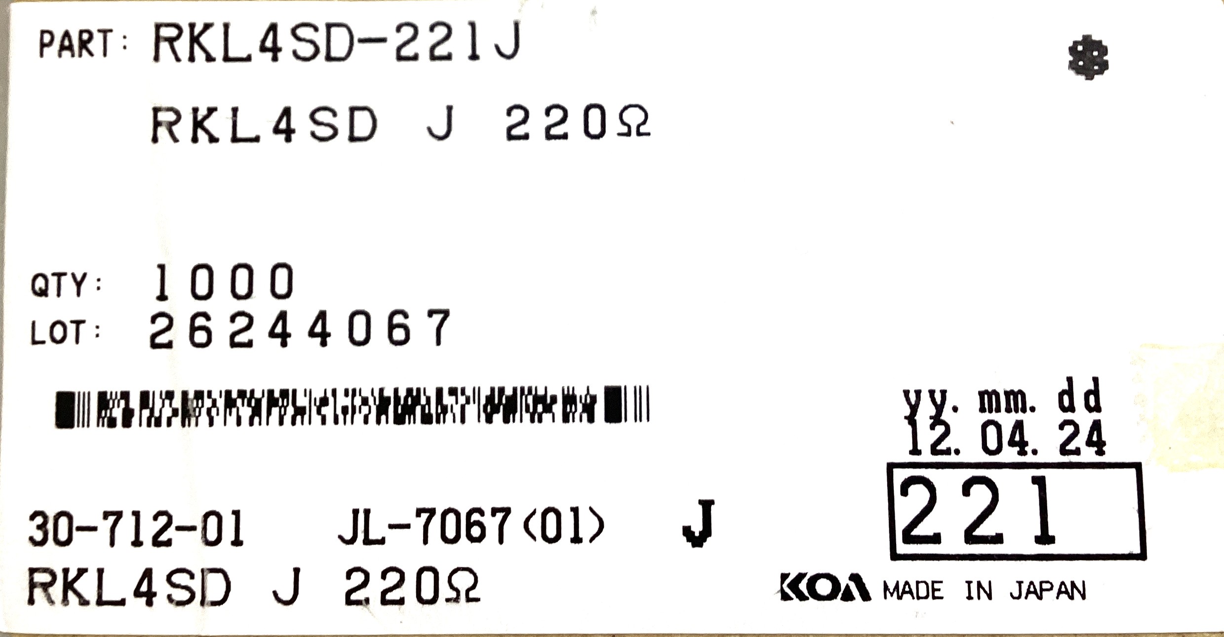 RKL4SD-221J