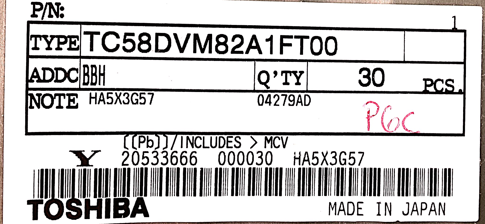 TC58DVM82A1FT00