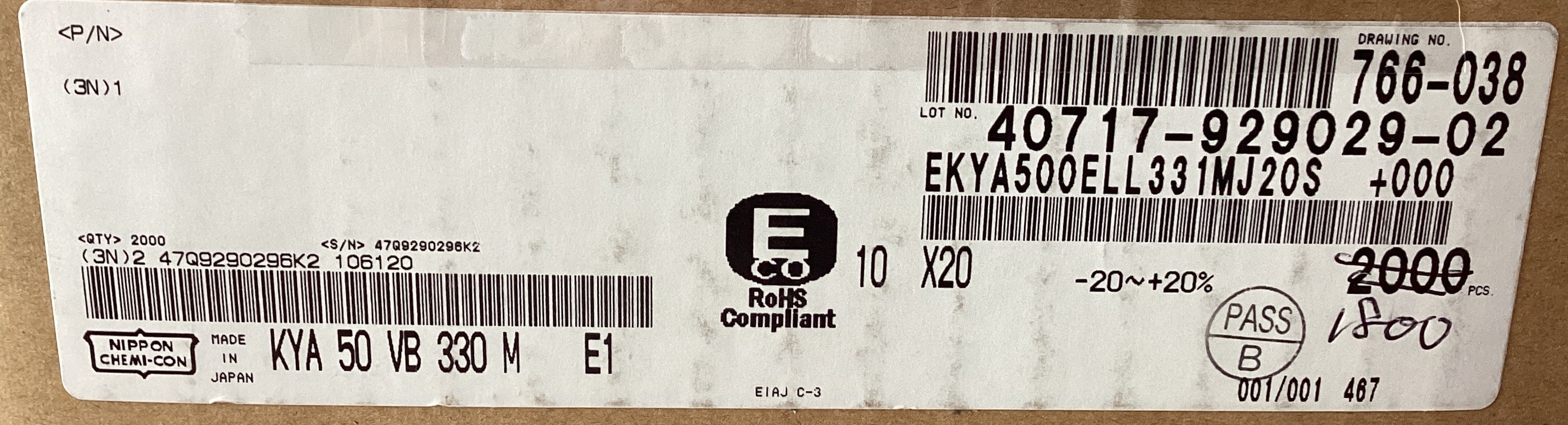 EKYA500ELL331MJ20S