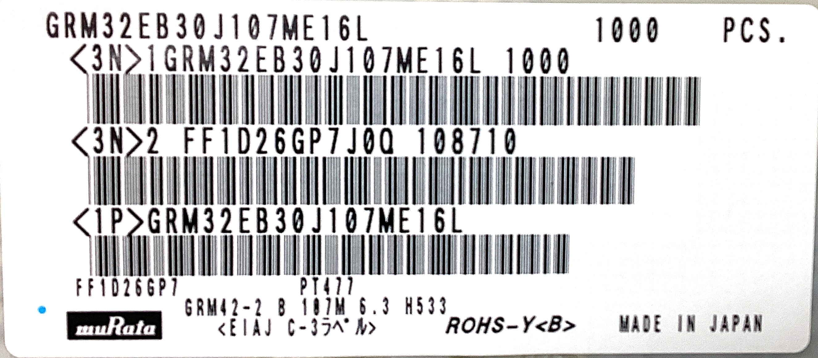 GRM32EB30J107ME16L