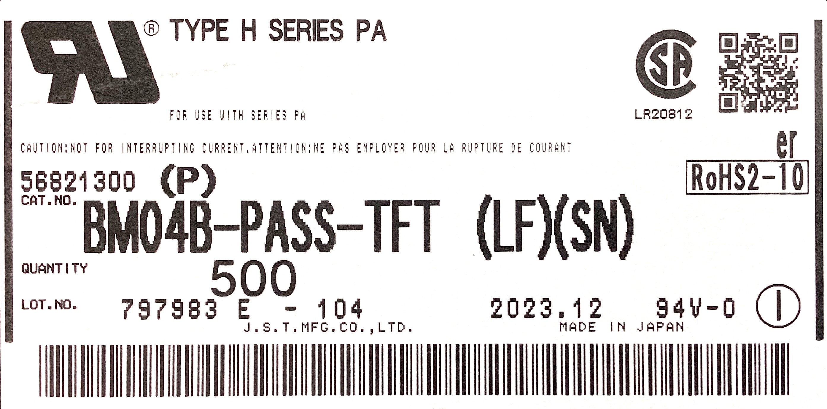 BM04B-PASS-TFT(LF)(SN)