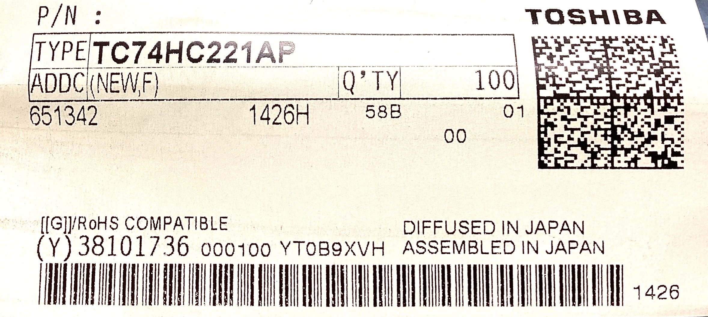 TC74HC221AP(NEW,F)