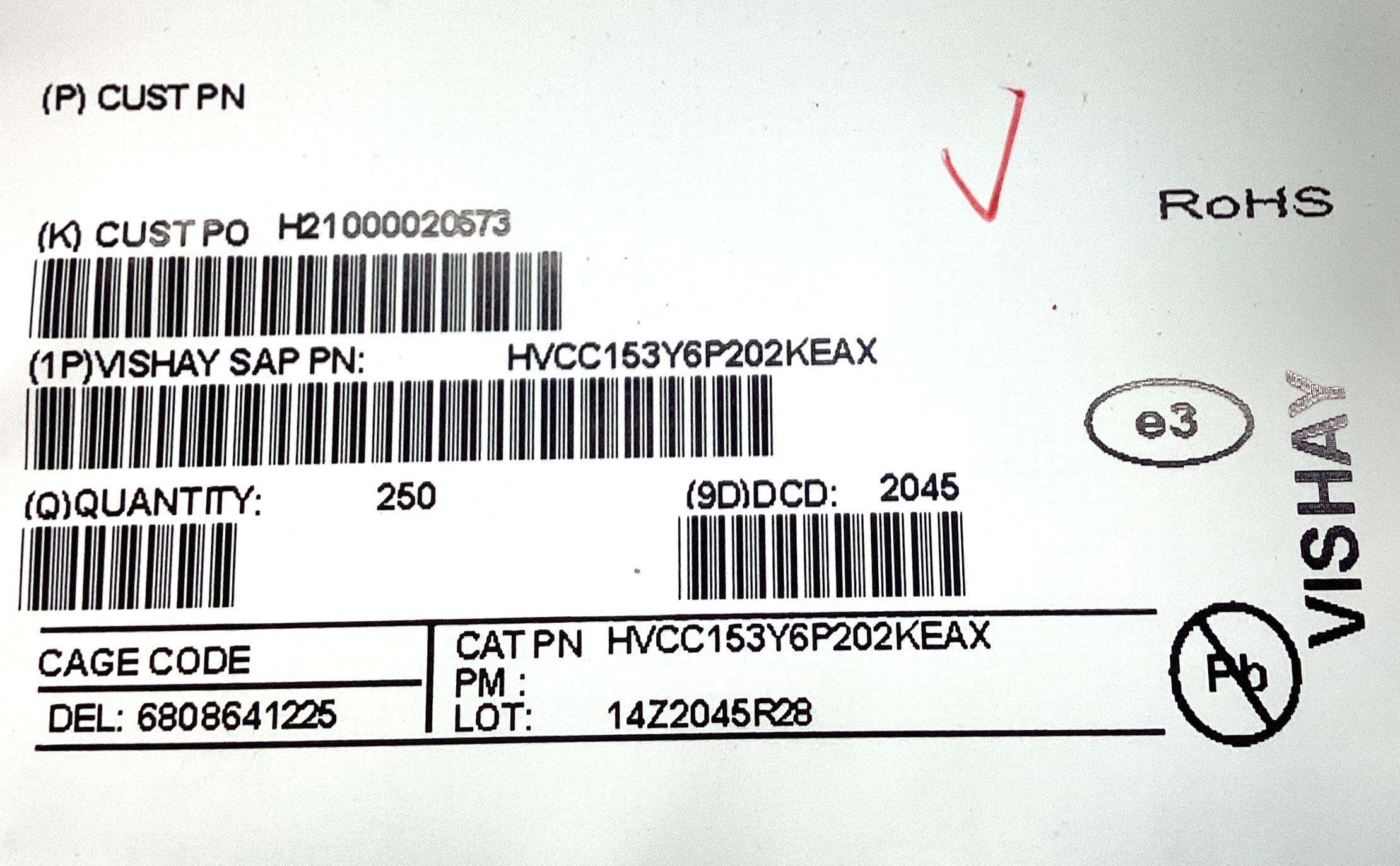 HVCC153Y6P202KEAX