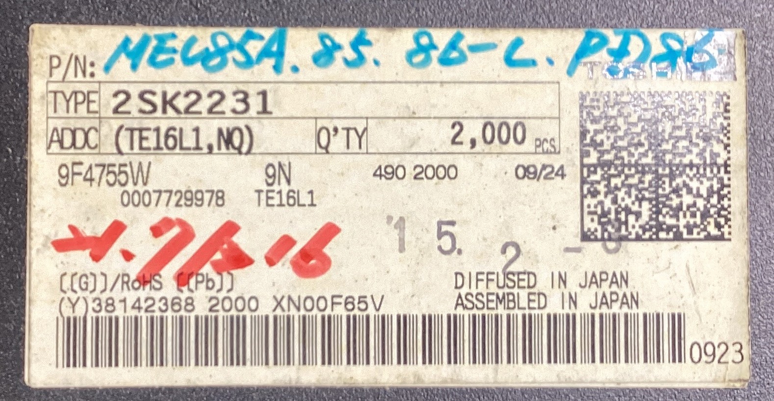 2SK2231(TE16L1,NQ)